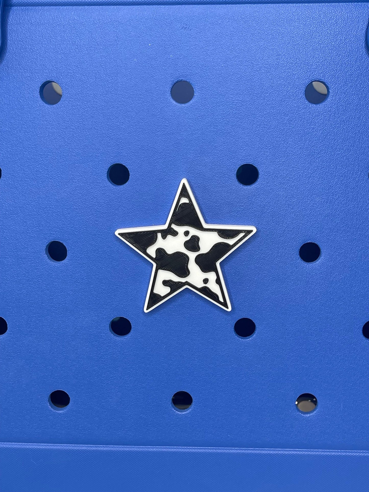 Star Cow Print Bogg Bag Charm | Bogg Bag Accessories | Bogg Bag Charms | Bogg Bag | Simply Southern Bag Charms