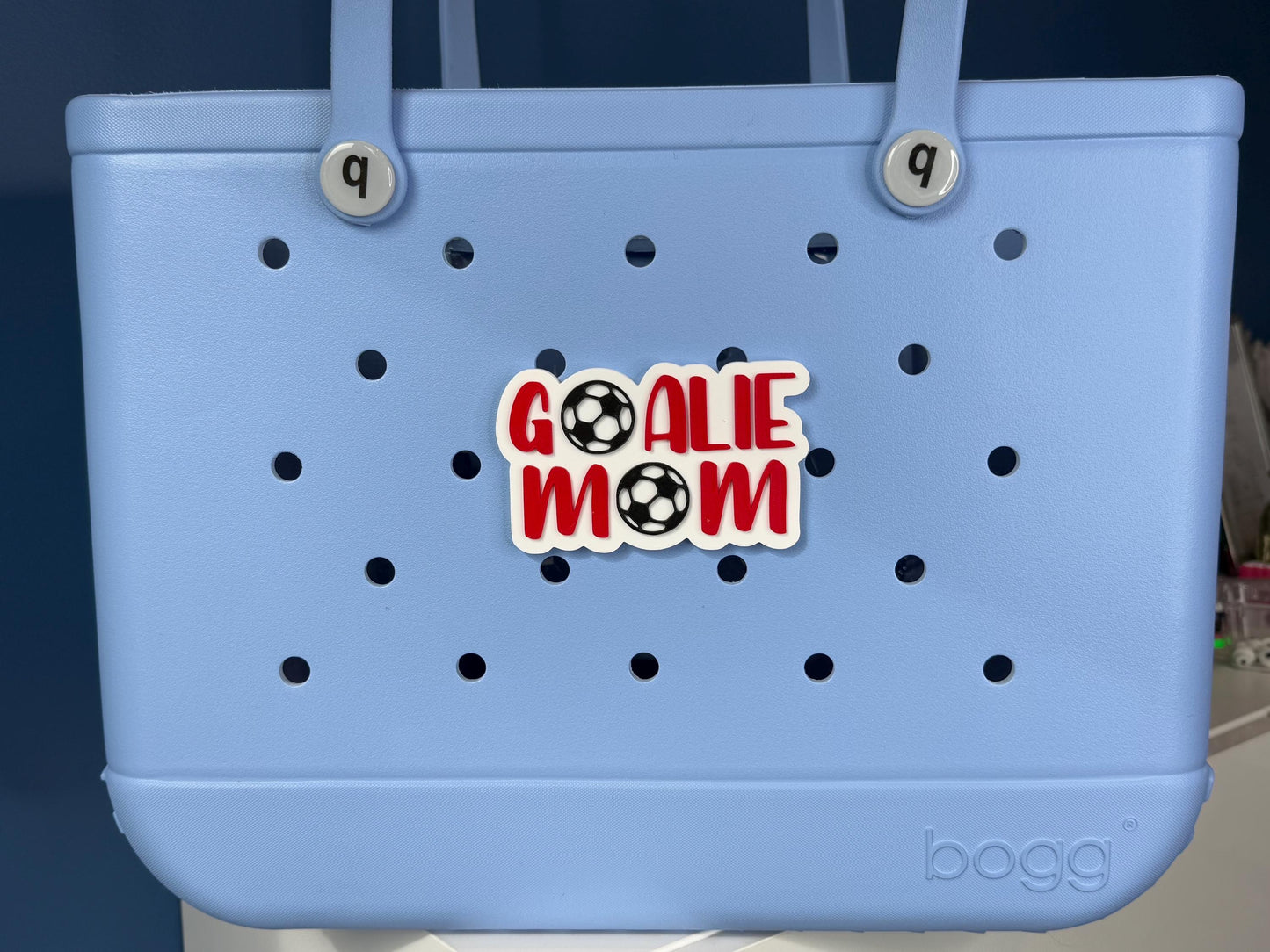 Soccer Goalie Mom Bogg Bag Charms, Soccer Bogg Bag Accessories, Bogg Bag Charms, Bogg Bag, Sports Charms