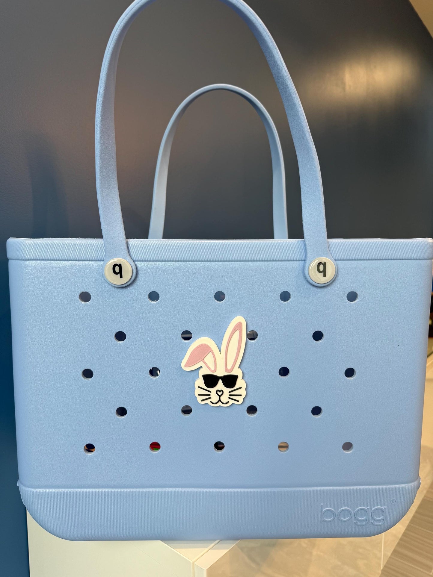 Cool Bunny Bogg Bag Charm, Easter Bogg Bag Accessories, Spring Bogg Bag Charms, Bogg Bag, Simply Southern Bag Charms