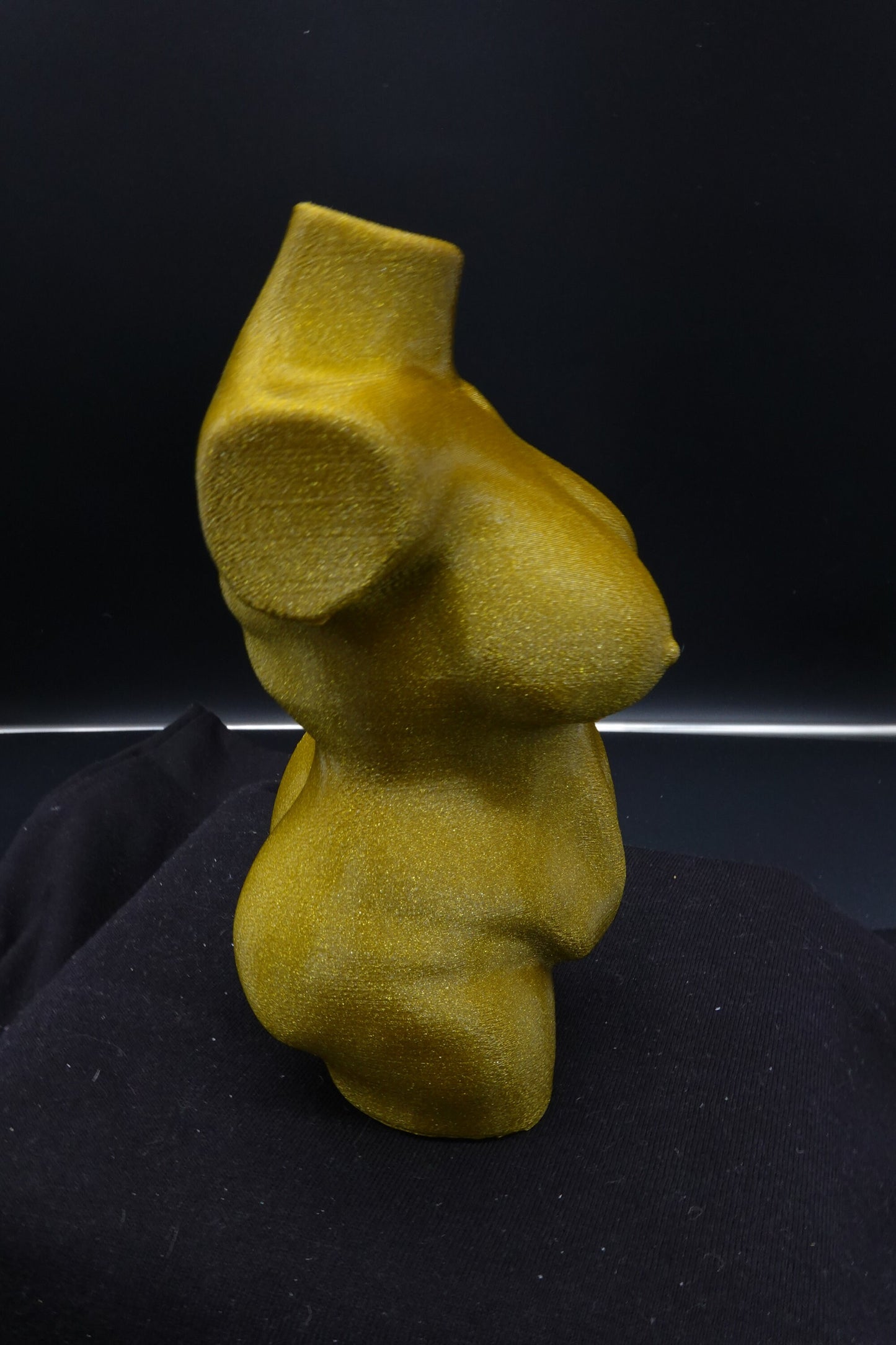 Naked Plus Size Woman, Silhouette Sculpture, Woman Body Statuette, Nude Female Torso Figurine
