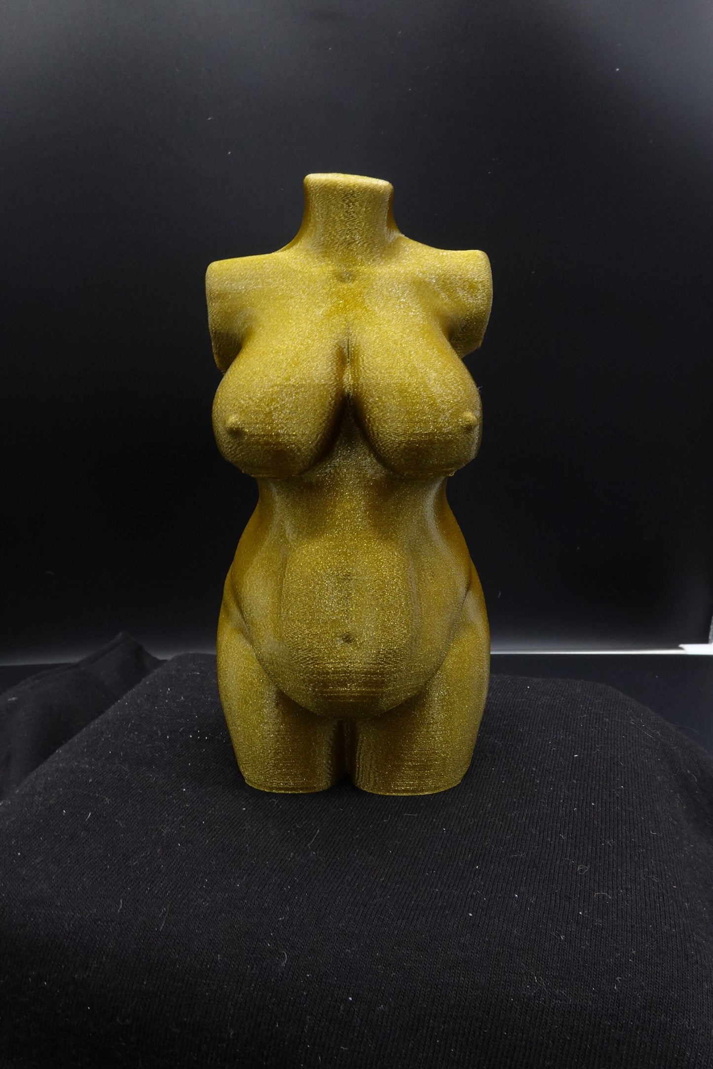 Naked Plus Size Woman, Silhouette Sculpture, Woman Body Statuette, Nude Female Torso Figurine