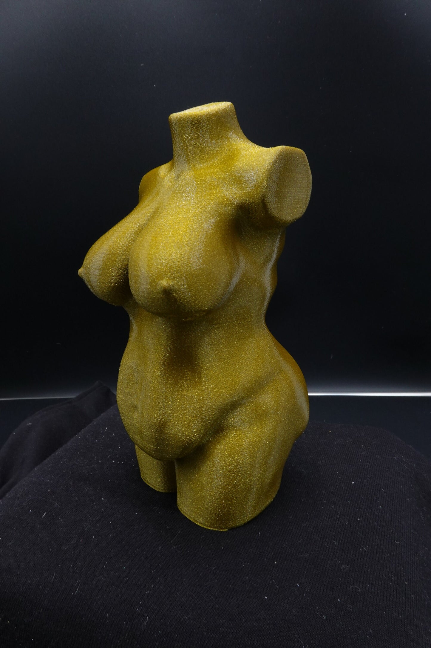 Naked Plus Size Woman, Silhouette Sculpture, Woman Body Statuette, Nude Female Torso Figurine