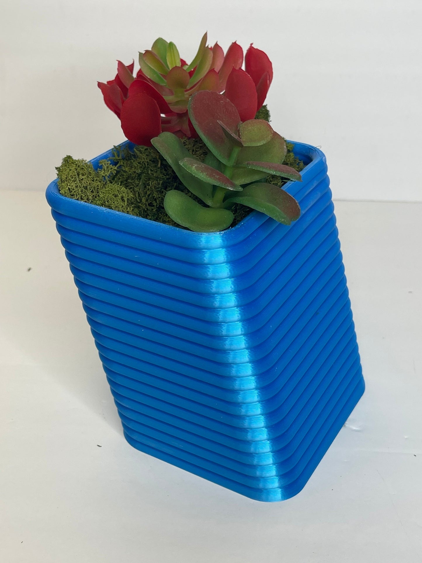 Slanted Modern Planter, Pots For Plants, Textured Planter, Geometric Flower Pots