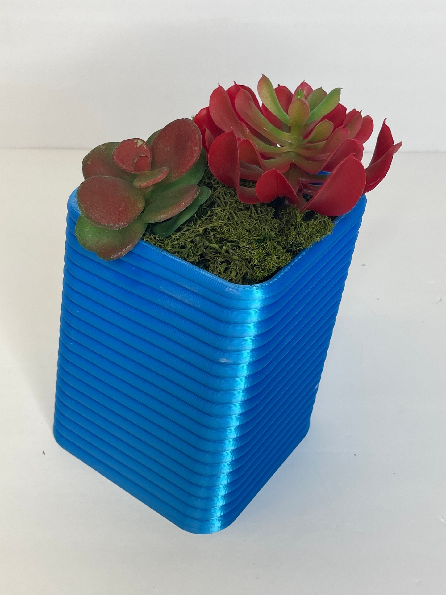 Slanted Modern Planter, Pots For Plants, Textured Planter, Geometric Flower Pots