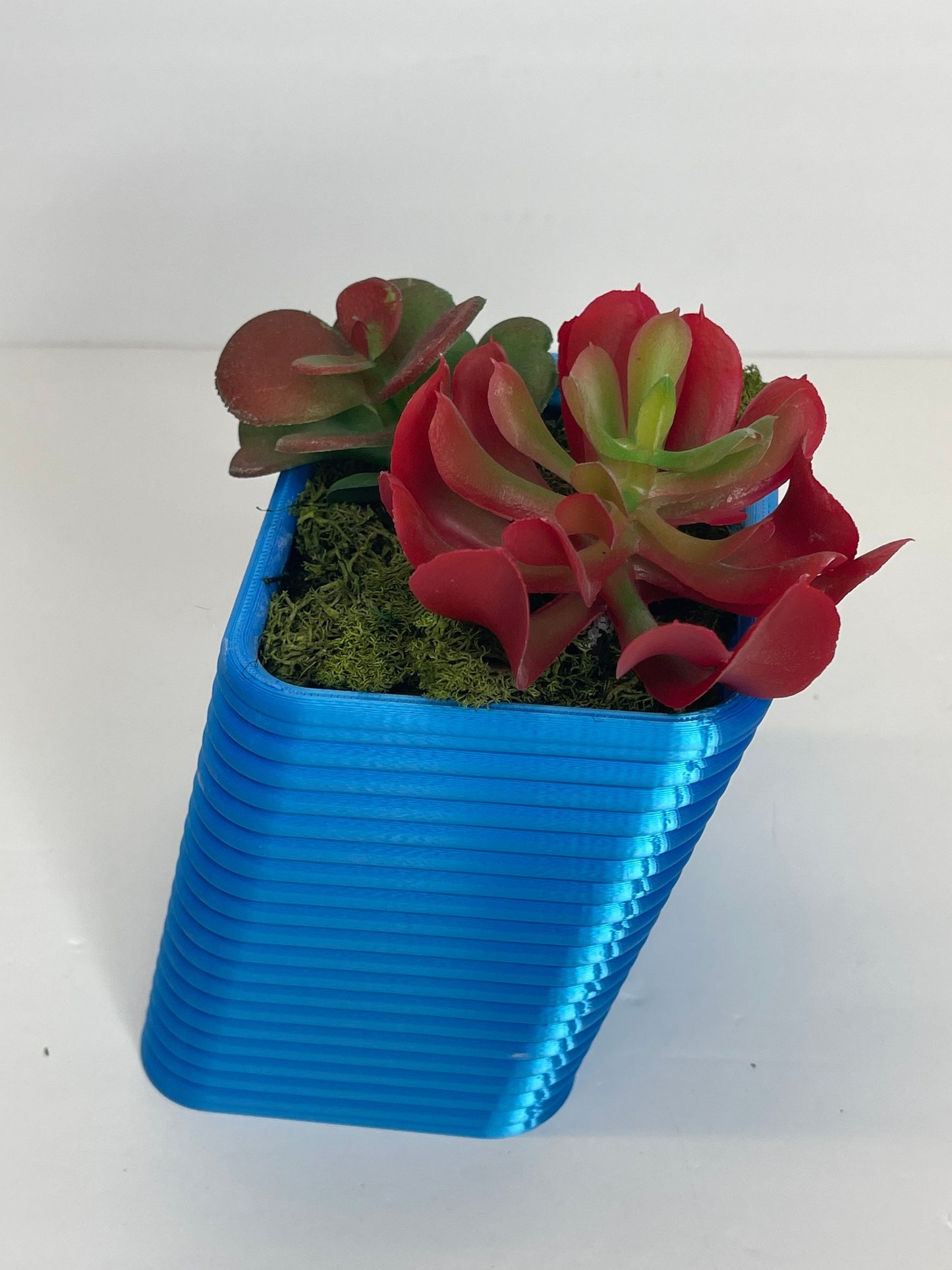 Slanted Modern Planter, Pots For Plants, Textured Planter, Geometric Flower Pots