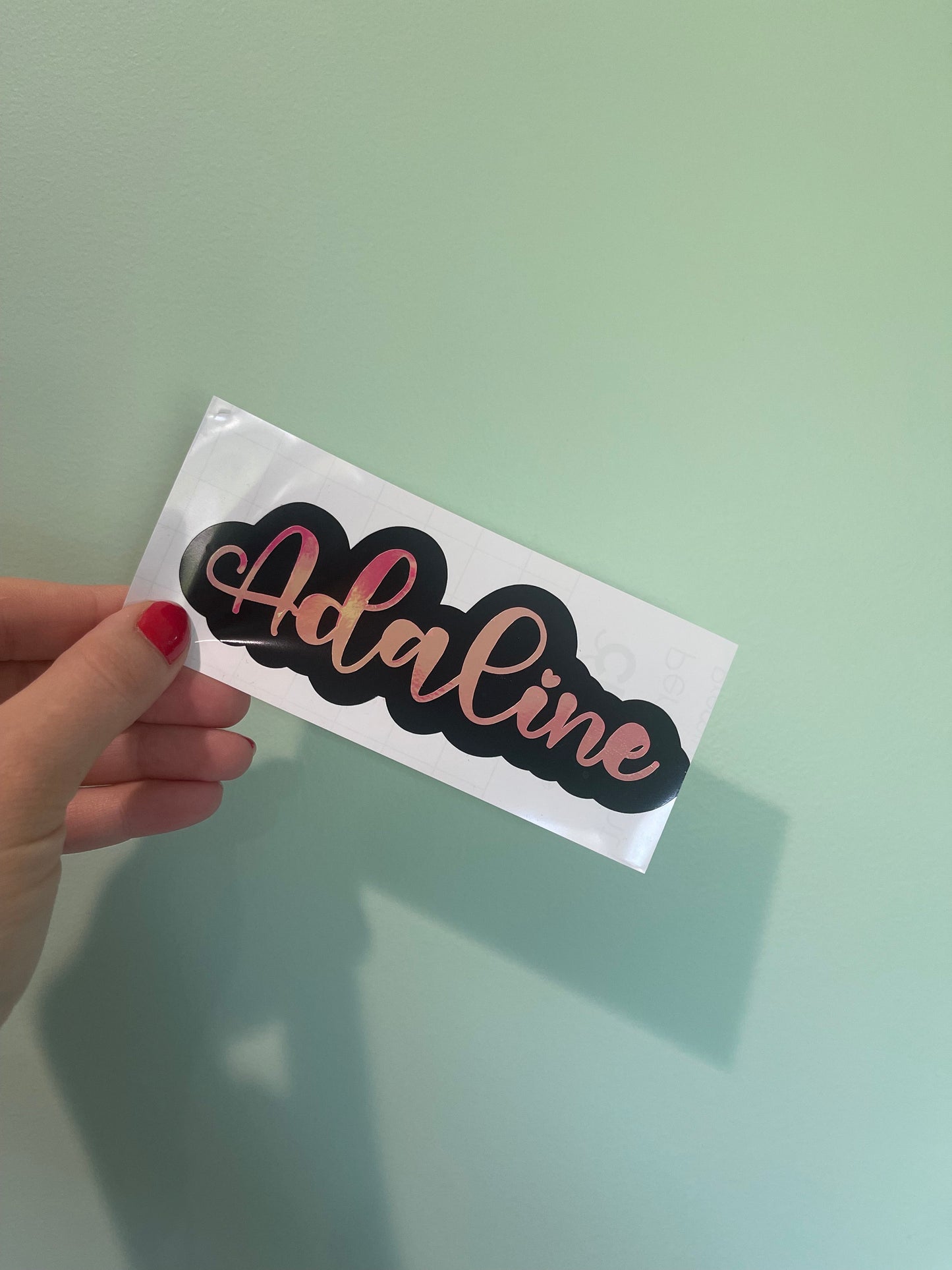 5 in Custom Name Vinyl Sticker | Personalized Sticker | Laptop | Water bottle | Gifts for Her
