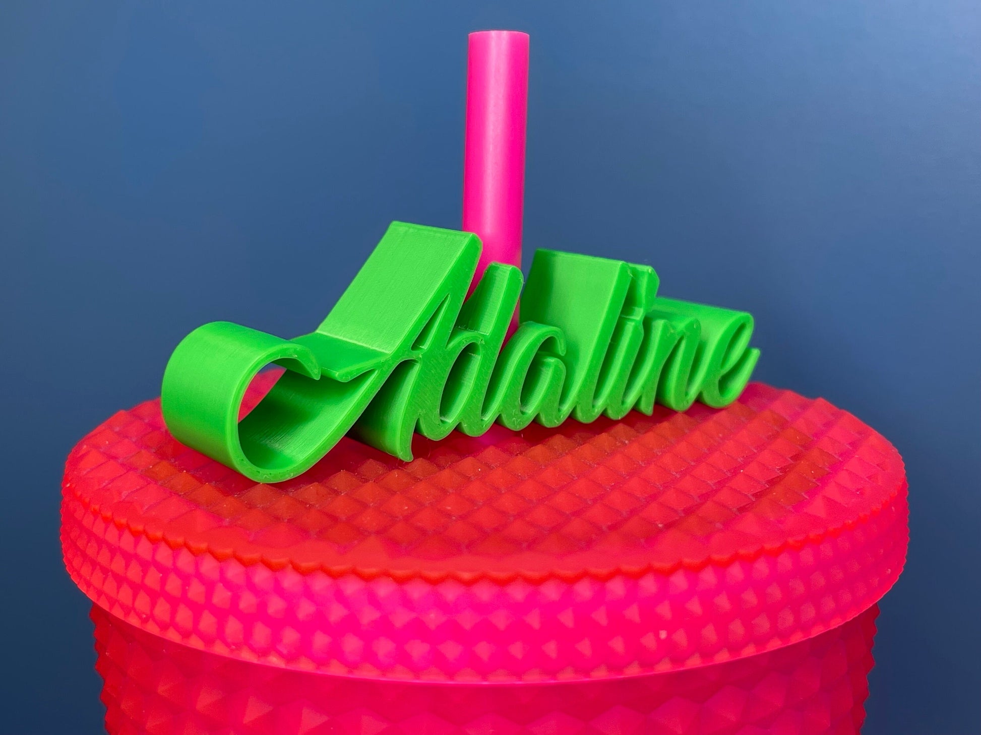 Custom Cursive Name Straw Topper | Straw Buddy | Birthday Party | Baby Shower