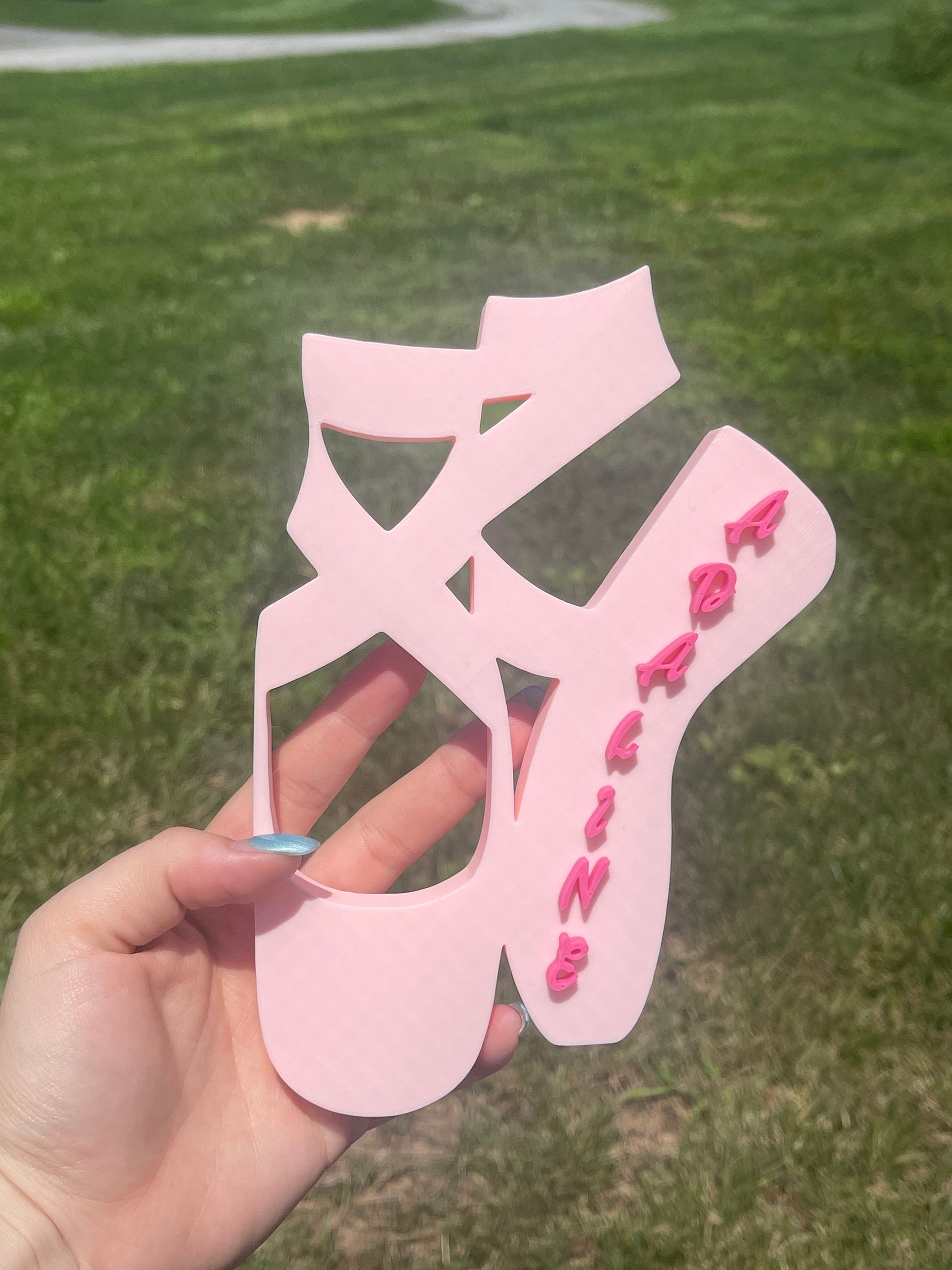 Personalized Pointe Shoe | Ballerina Slippers | Ballet Sign | Dance Teacher Gift