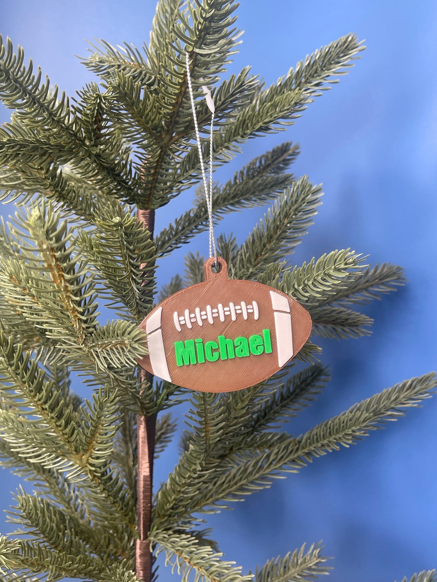 Personalized Football Name Key Chains| Bag Charms | Football Ornament | Gifts for Friends