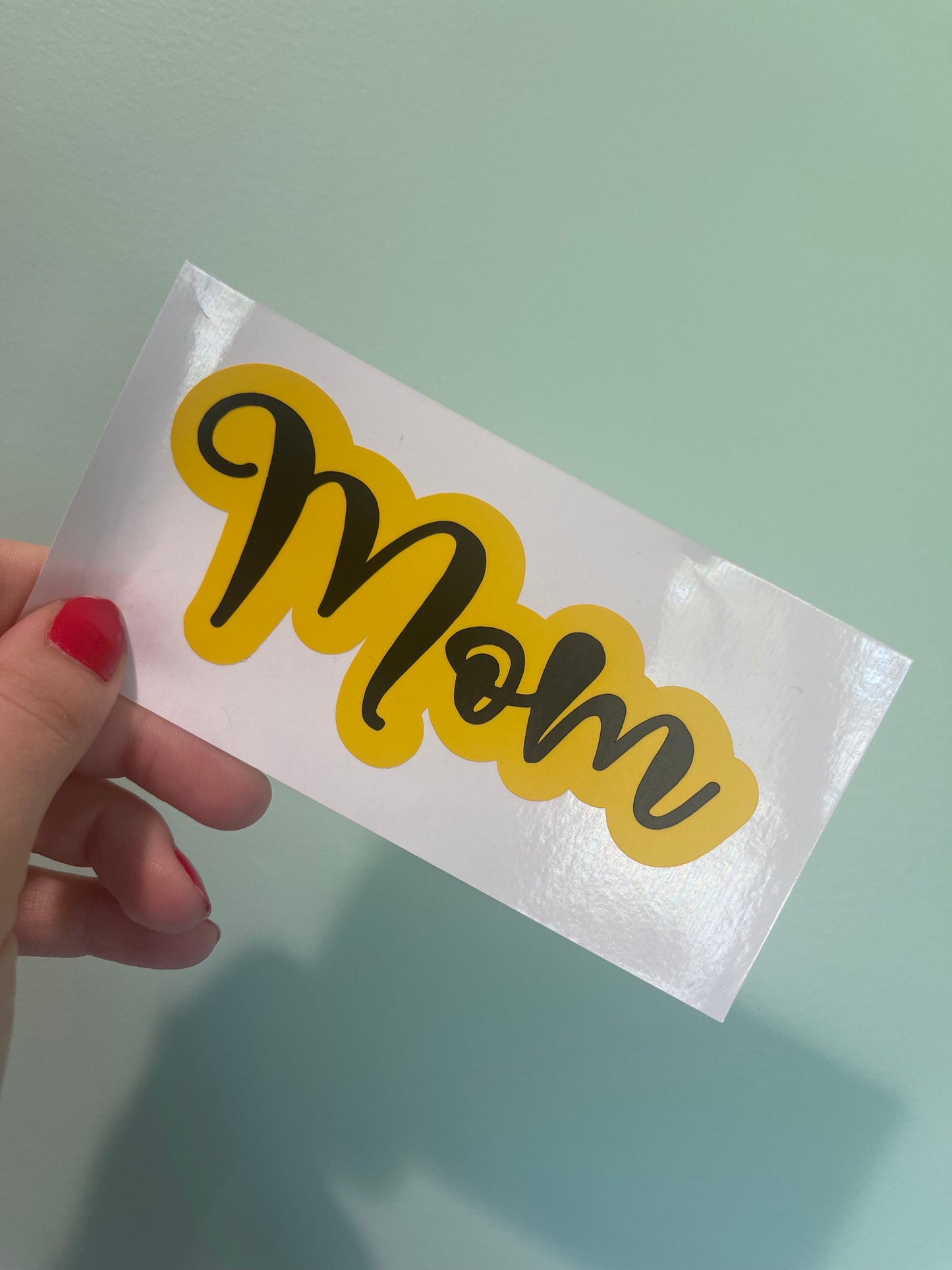 4.5 in Mom Vinyl Sticker | Mom Sticker | Laptop Sticker | Water bottle | Gifts for Her | Mother's Day