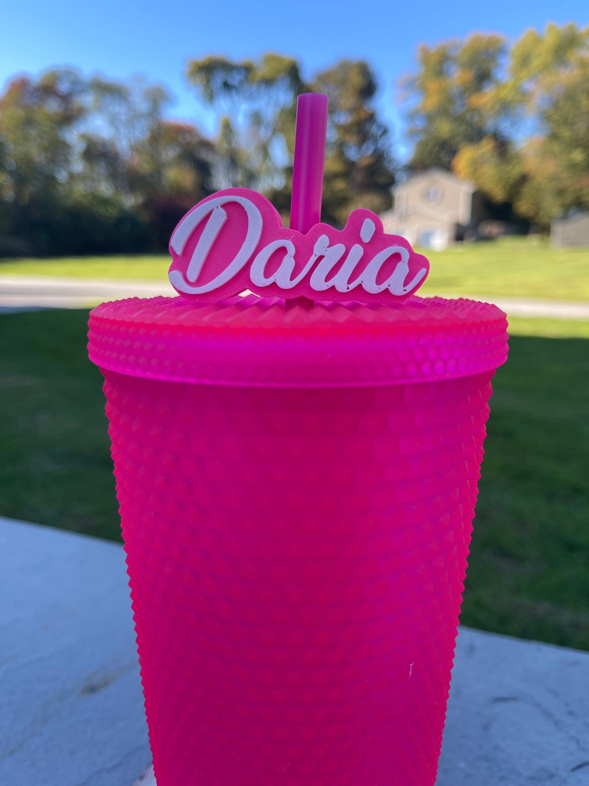 Custom Name Straw Topper | Stanley Charms | Party Favors