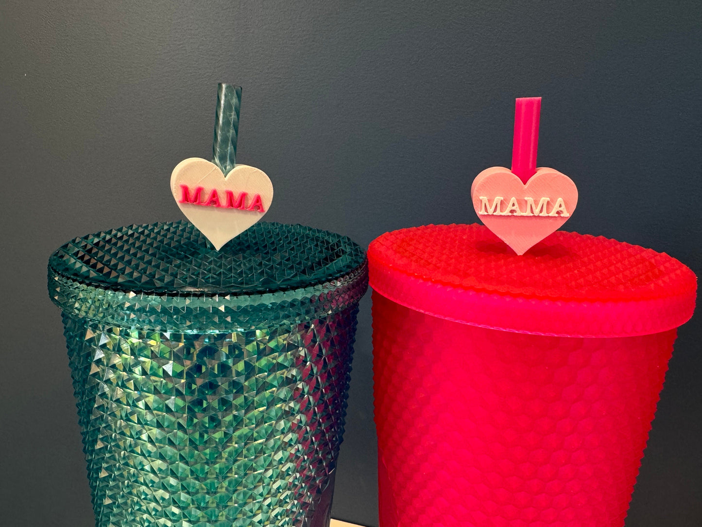 Mama Valentine's Day Straw Topper | Conversation Hearts | Starbucks Charms | Inspirational/ Motivational Straw Toppers