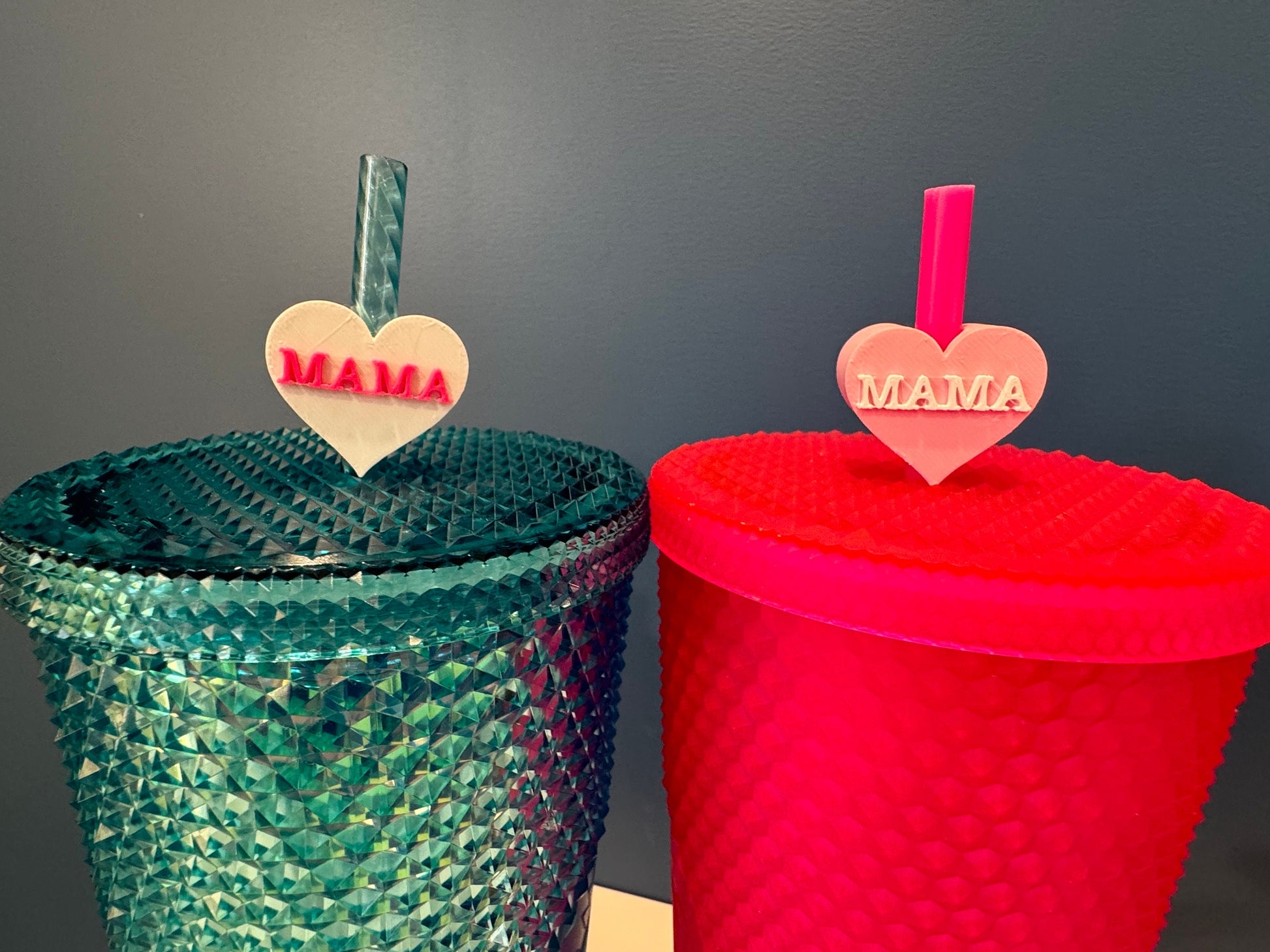 Mama Valentine's Day Straw Topper | Conversation Hearts | Starbucks Charms | Inspirational/ Motivational Straw Toppers