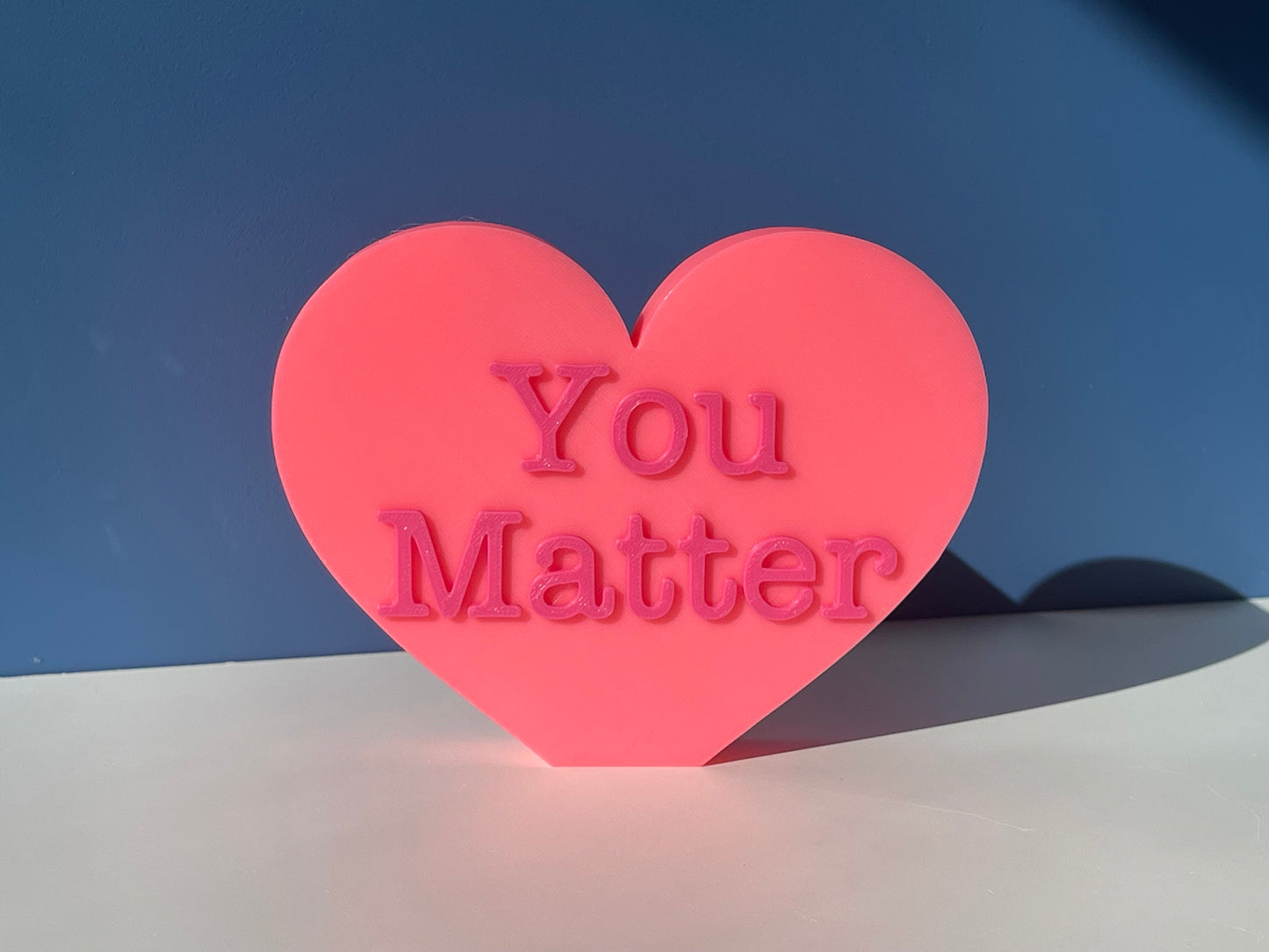 XL You Matter Conversation Hearts | Valentine's Day | Inspirational/ Motivational Heart | Candy Heart Decor | Mantel Decor