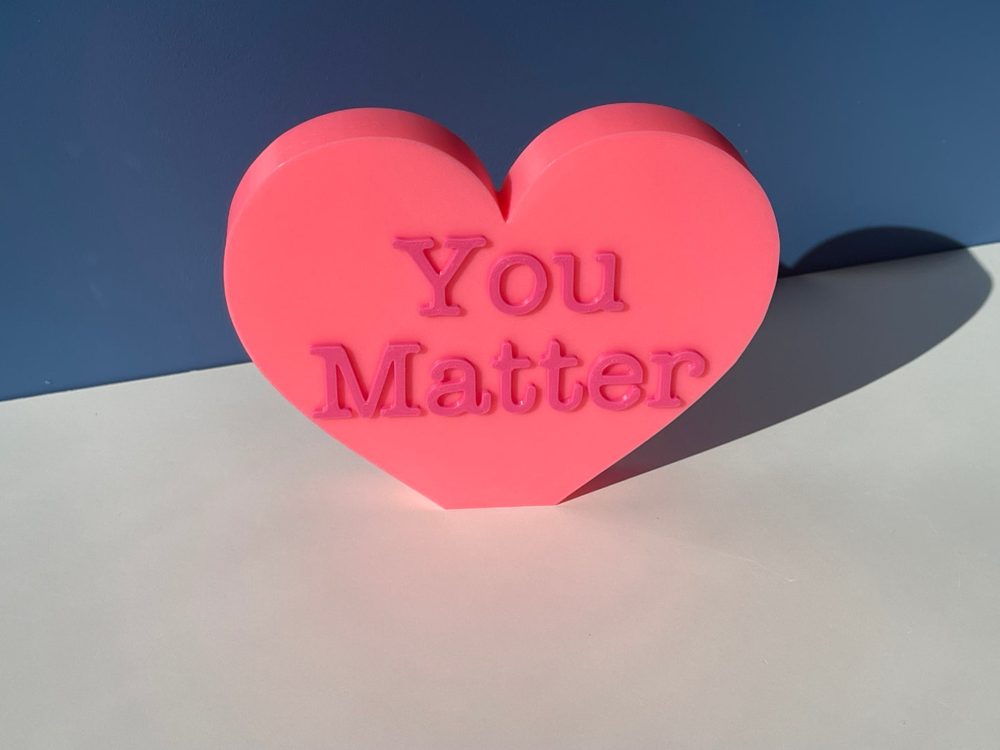 XL You Matter Conversation Hearts | Valentine's Day | Inspirational/ Motivational Heart | Candy Heart Decor | Mantel Decor