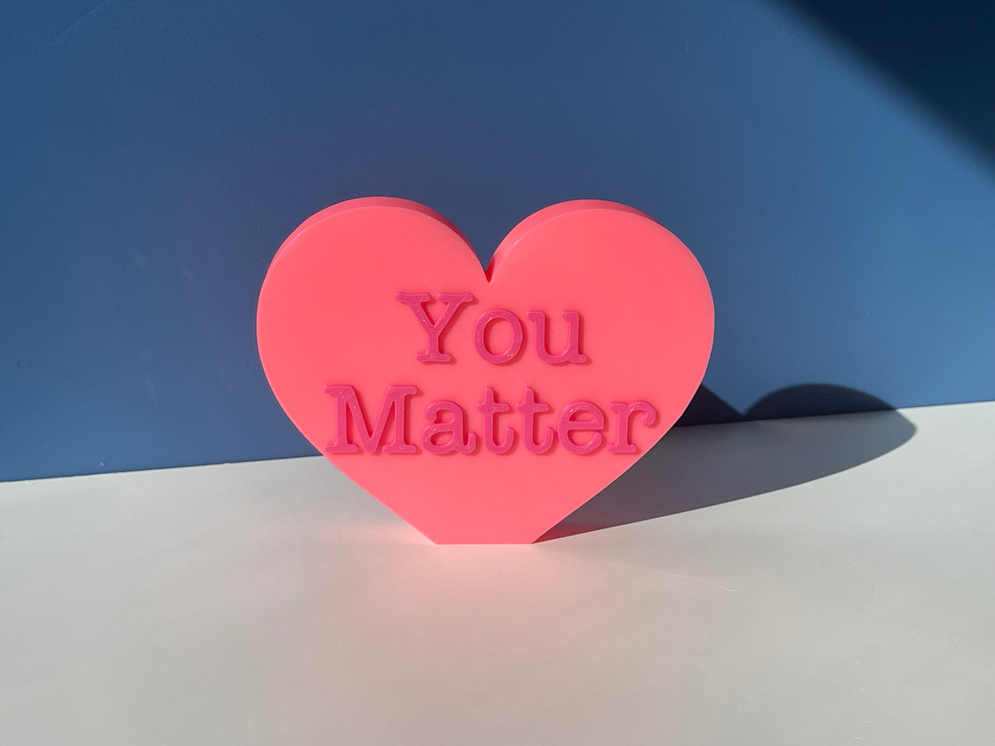 XL You Matter Conversation Hearts | Valentine's Day | Inspirational/ Motivational Heart | Candy Heart Decor | Mantel Decor