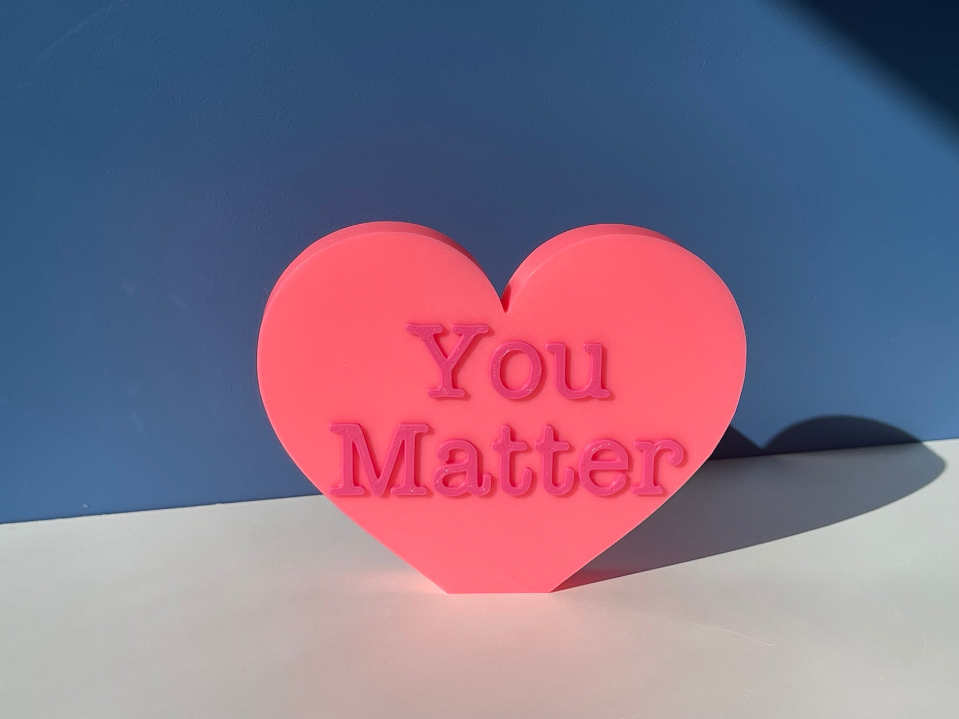 XL You Matter Conversation Hearts | Valentine's Day | Inspirational/ Motivational Heart | Candy Heart Decor | Mantel Decor