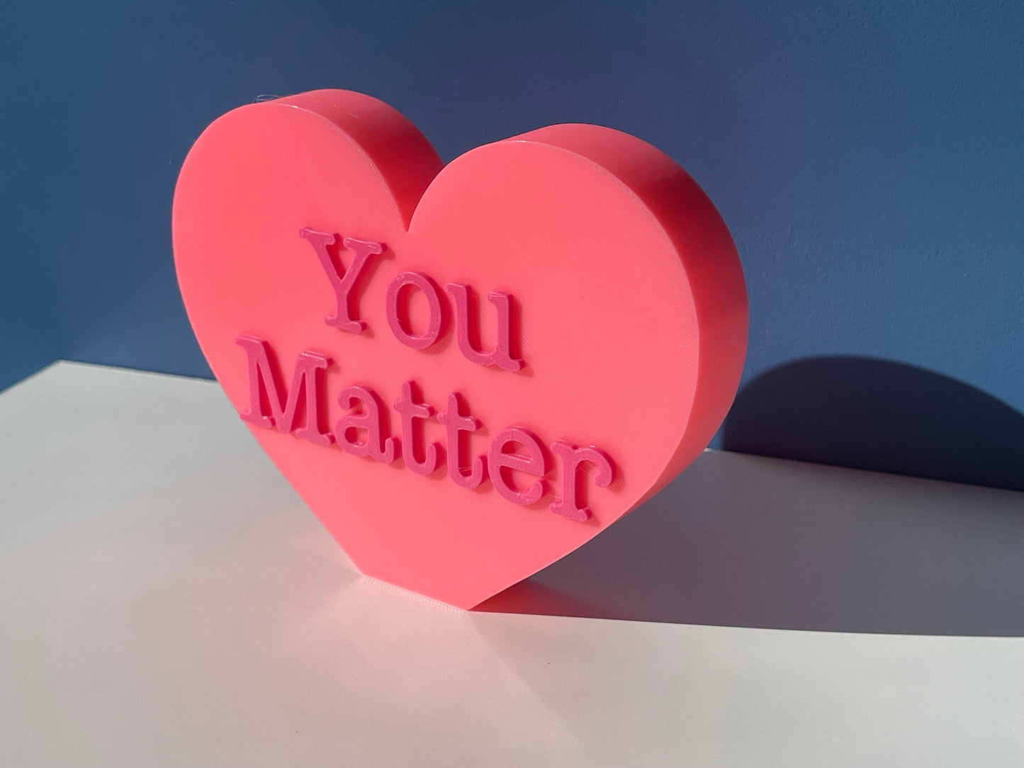 XL You Matter Conversation Hearts | Valentine's Day | Inspirational/ Motivational Heart | Candy Heart Decor | Mantel Decor