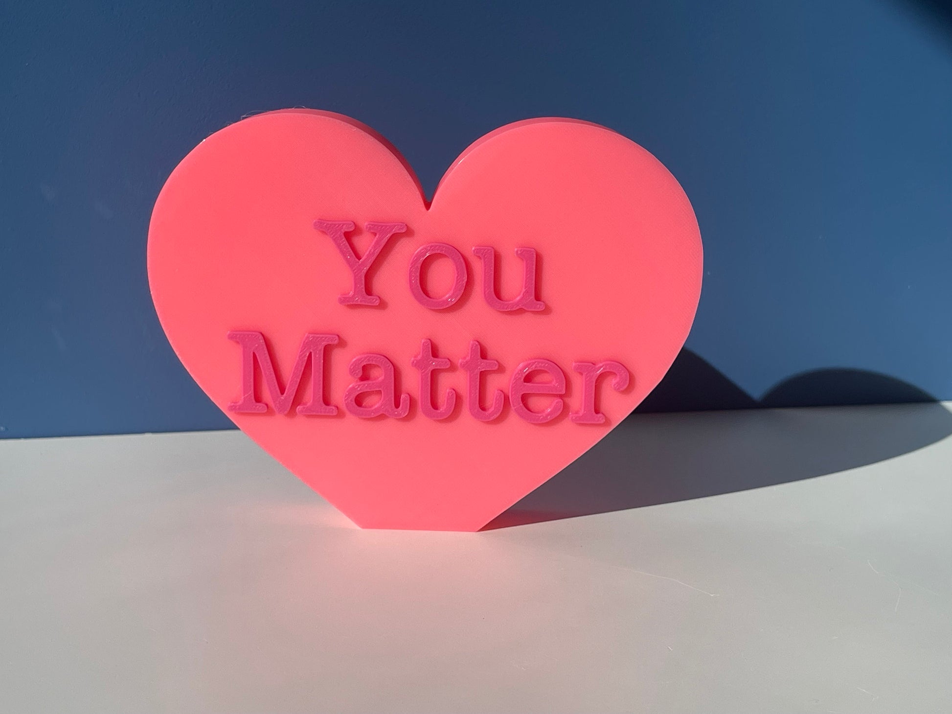 XL You Matter Conversation Hearts | Valentine's Day | Inspirational/ Motivational Heart | Candy Heart Decor | Mantel Decor