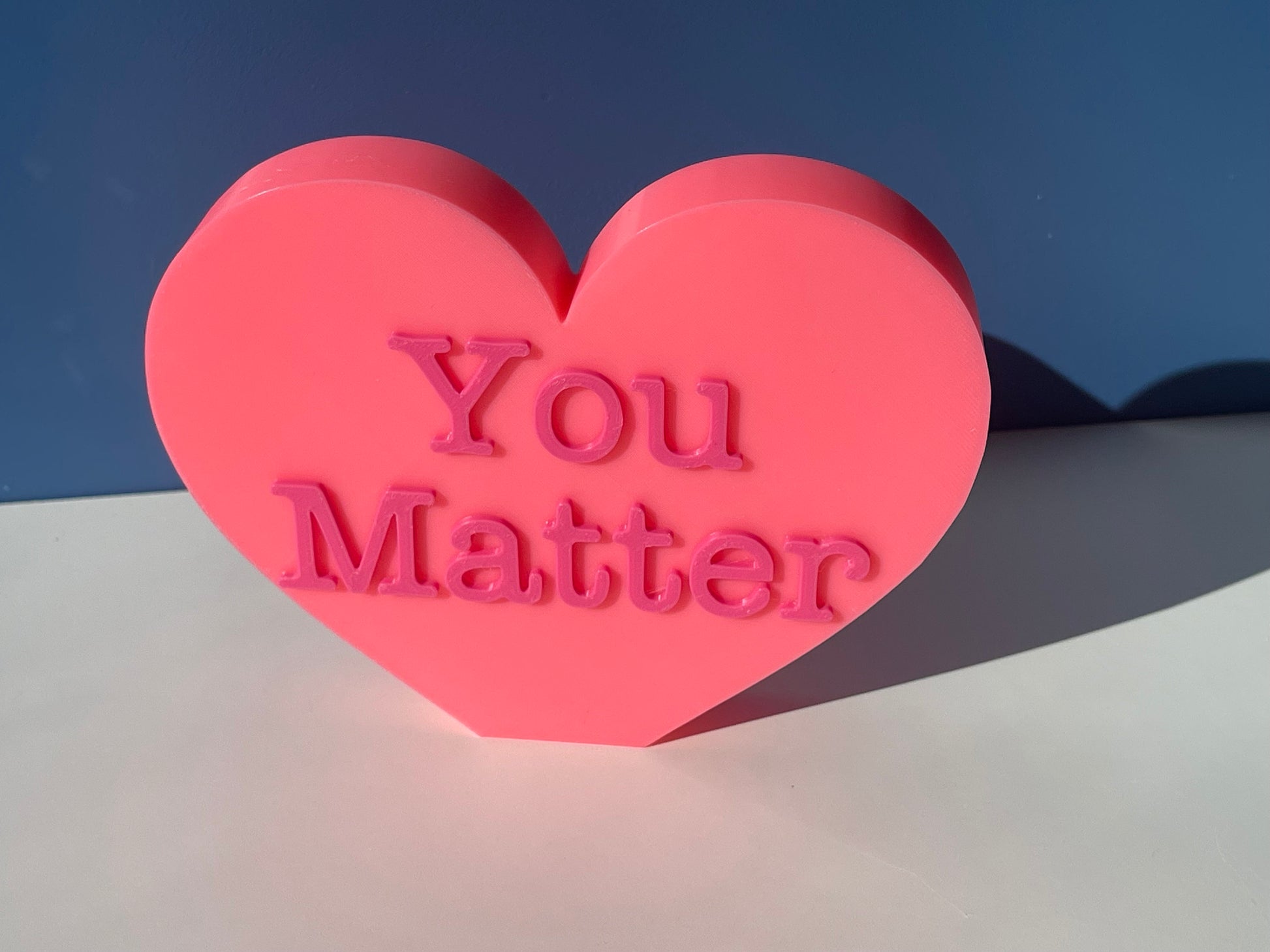 XL You Matter Conversation Hearts | Valentine's Day | Inspirational/ Motivational Heart | Candy Heart Decor | Mantel Decor