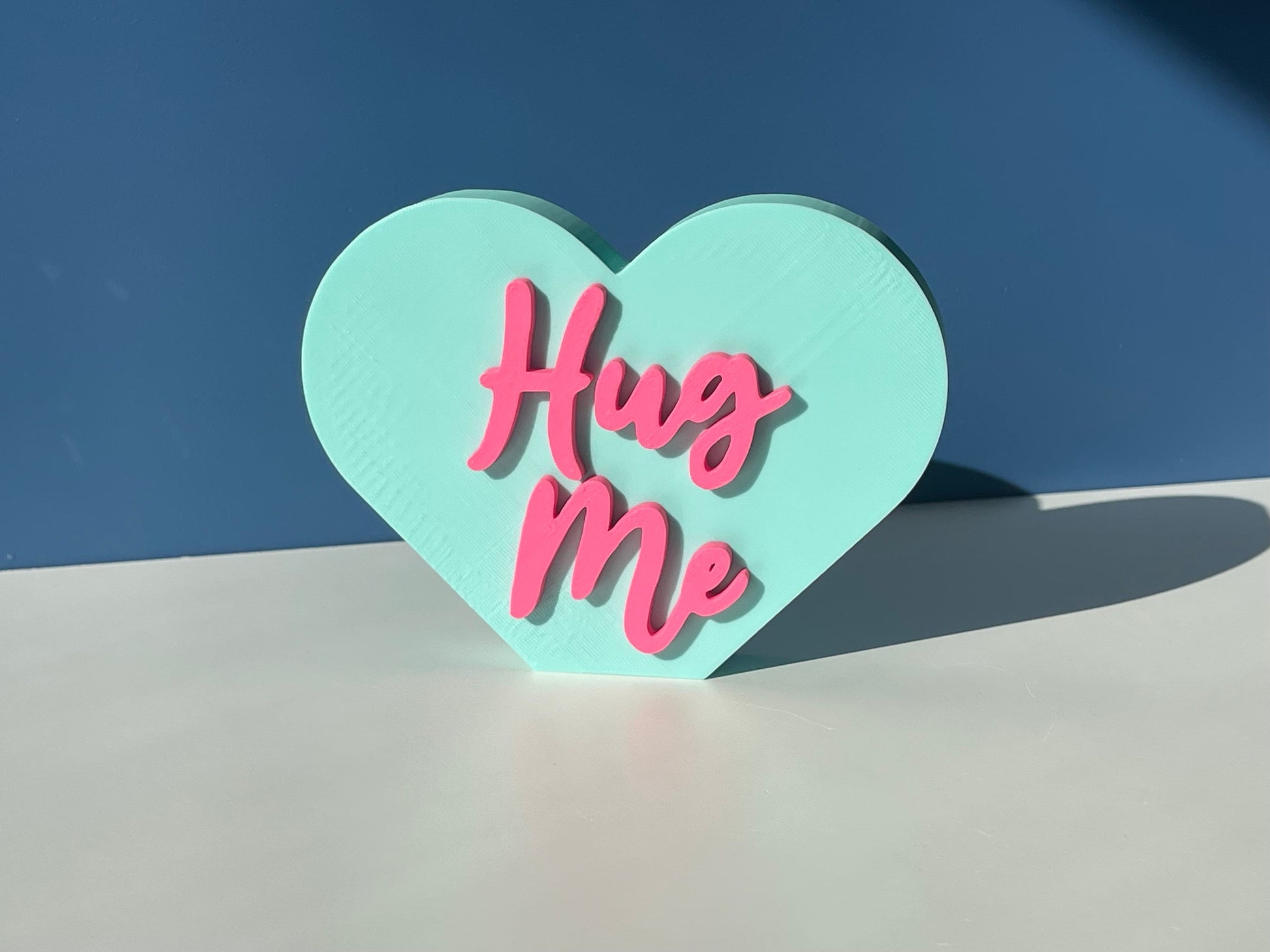 XL Hug Me Conversation Hearts | Valentine's Day | Candy Heart Decor | Mantel Decor