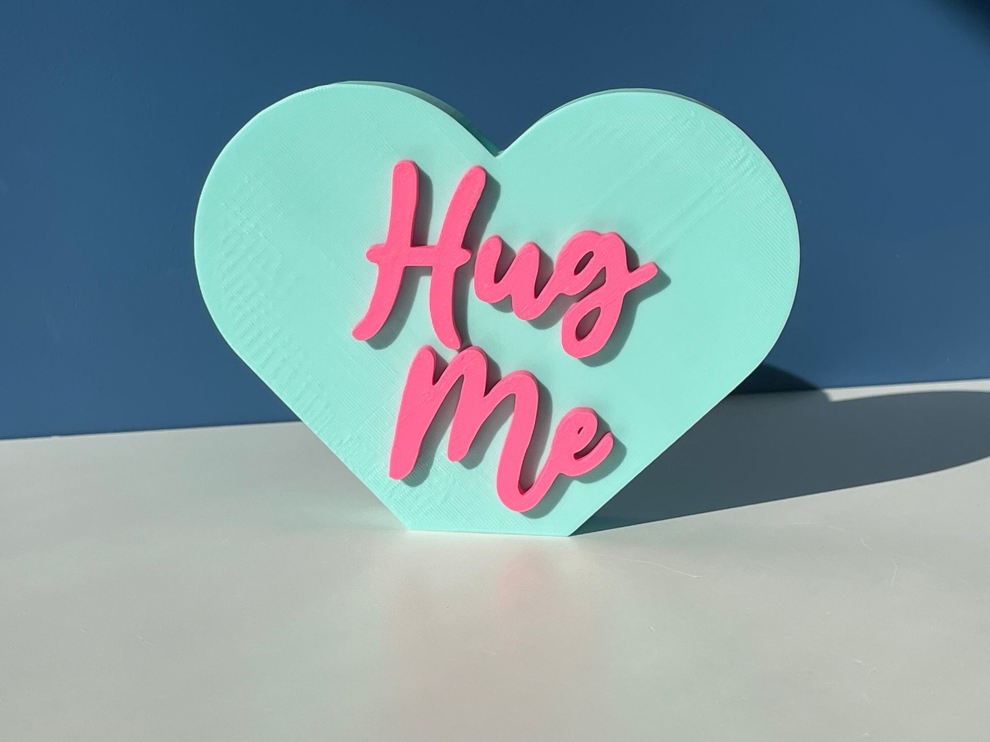 XL Hug Me Conversation Hearts | Valentine's Day | Candy Heart Decor | Mantel Decor