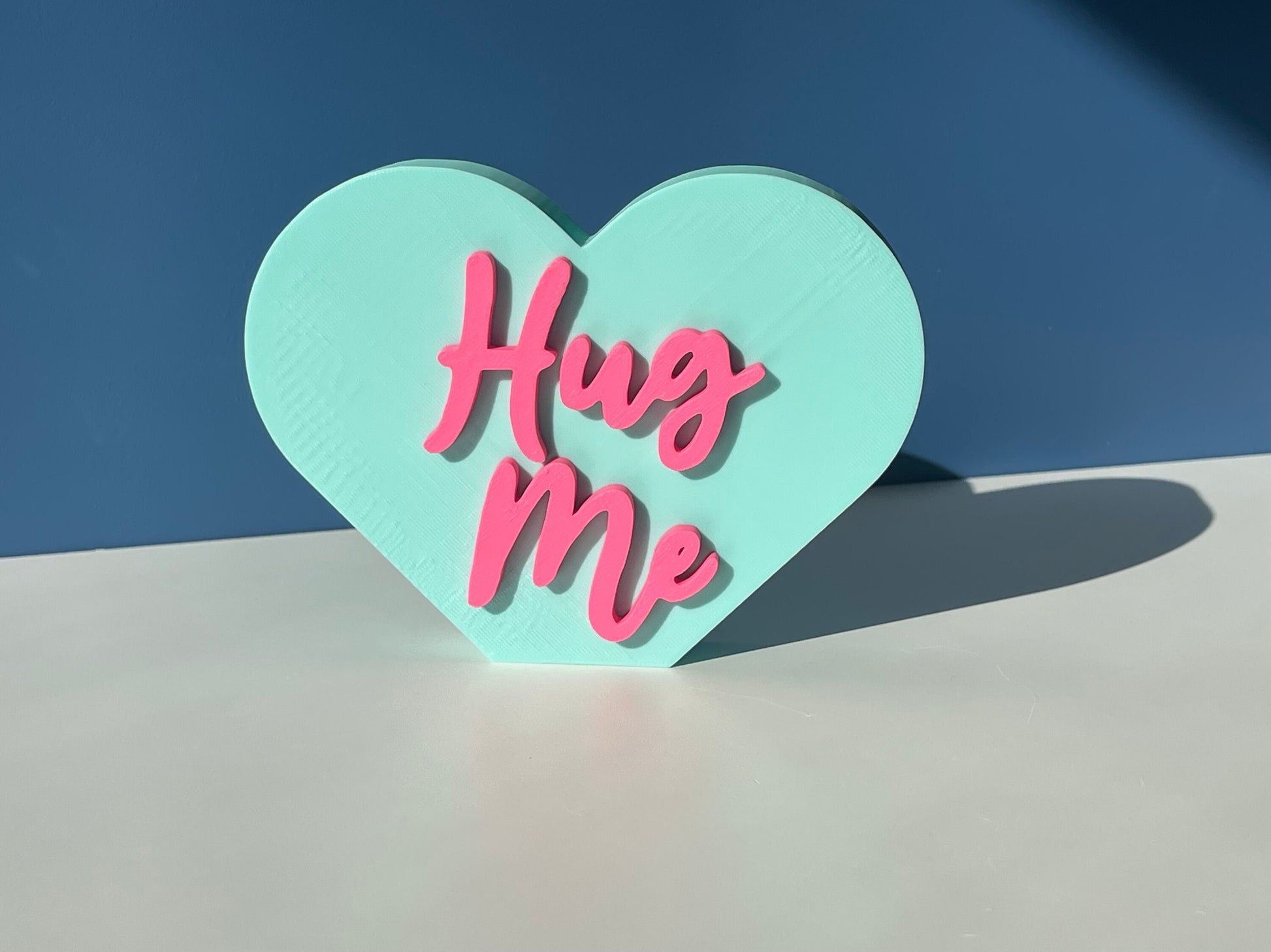 XL Hug Me Conversation Hearts | Valentine's Day | Candy Heart Decor | Mantel Decor