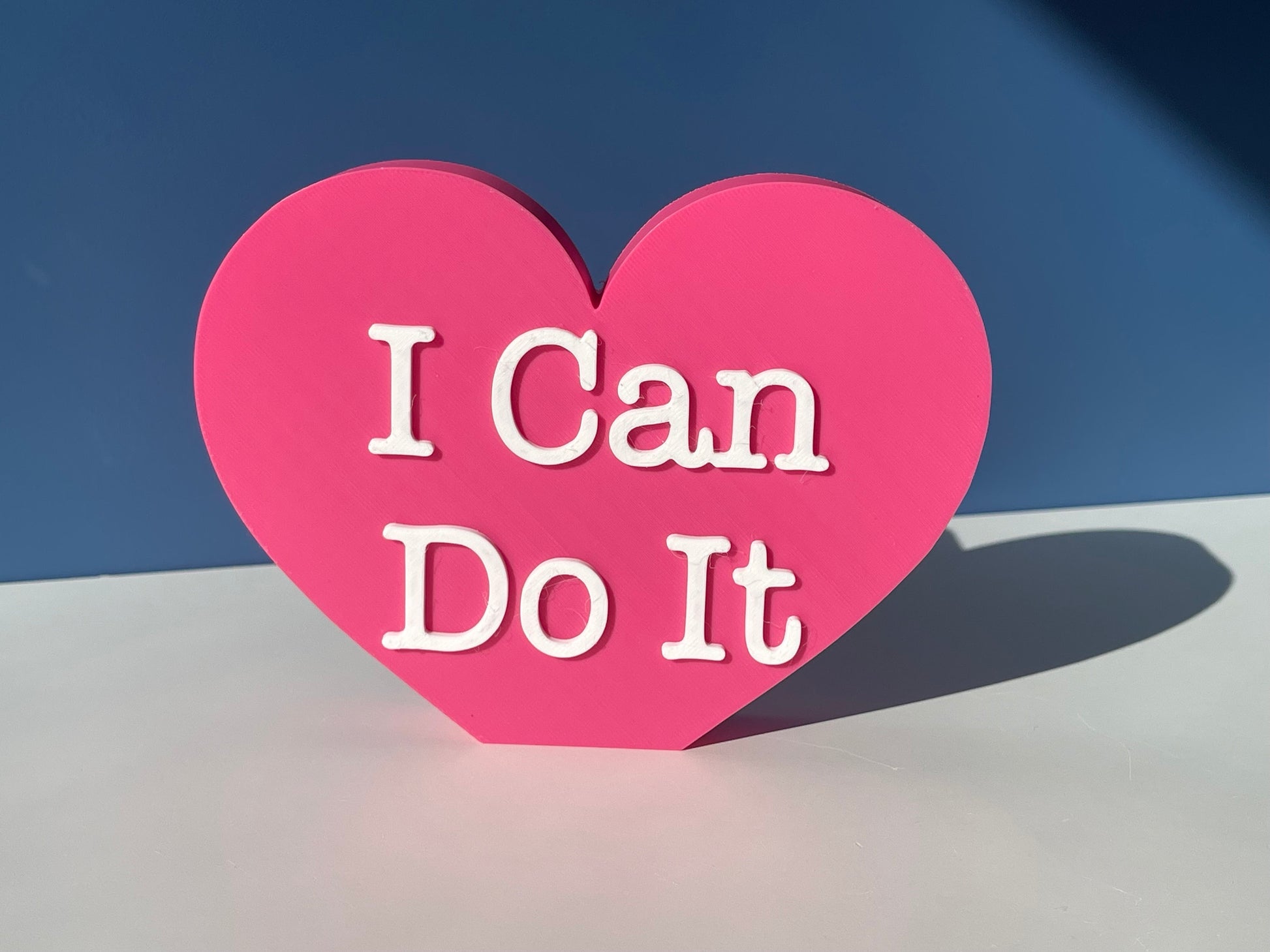 XL I Can Do It Conversation Hearts | Valentine's Day | Inspirational/ Motivational Heart | Candy Heart Decor | Mantel Decor