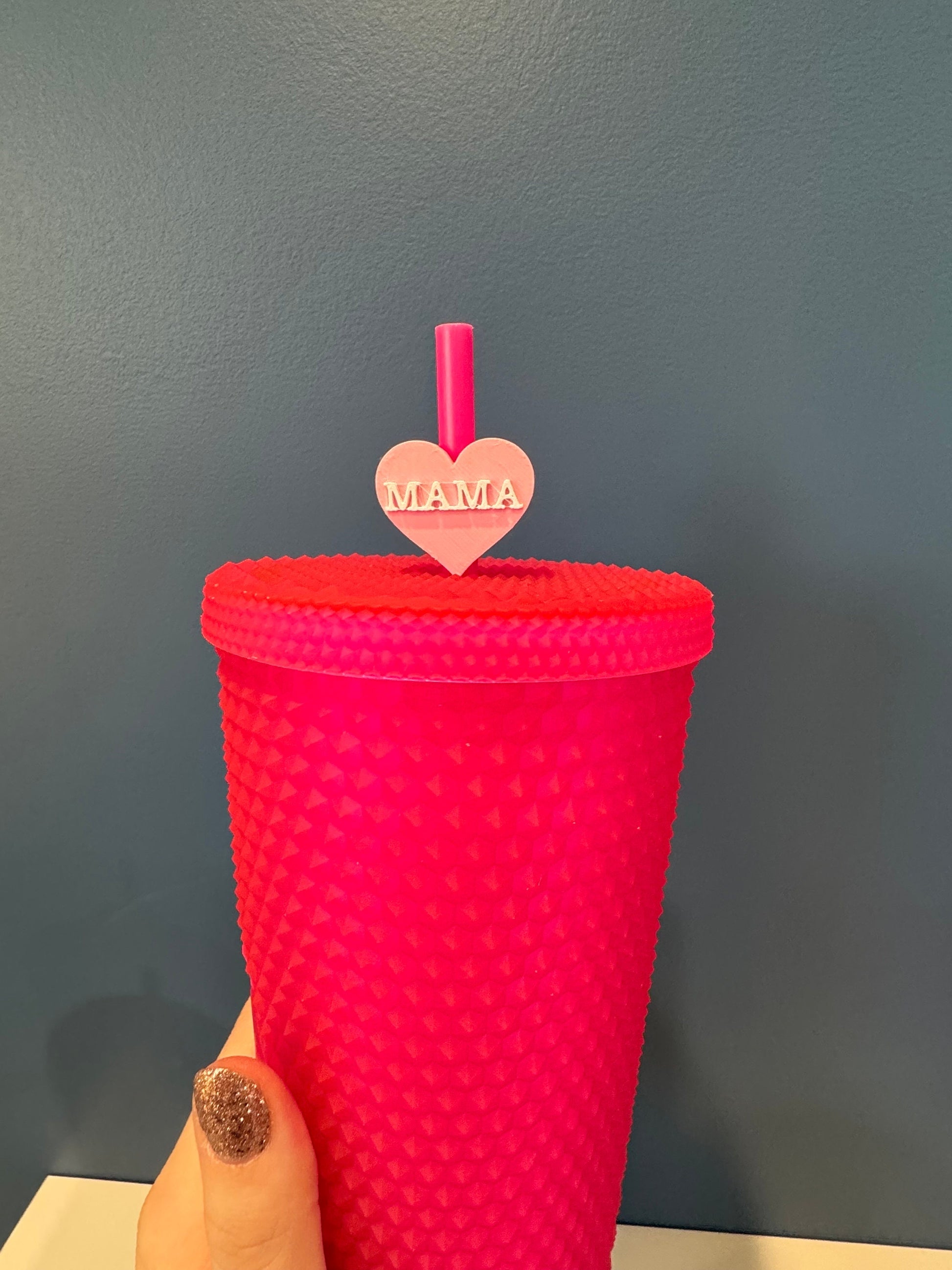 Mama Valentine's Day Straw Topper | Conversation Hearts | Starbucks Charms | Inspirational/ Motivational Straw Toppers