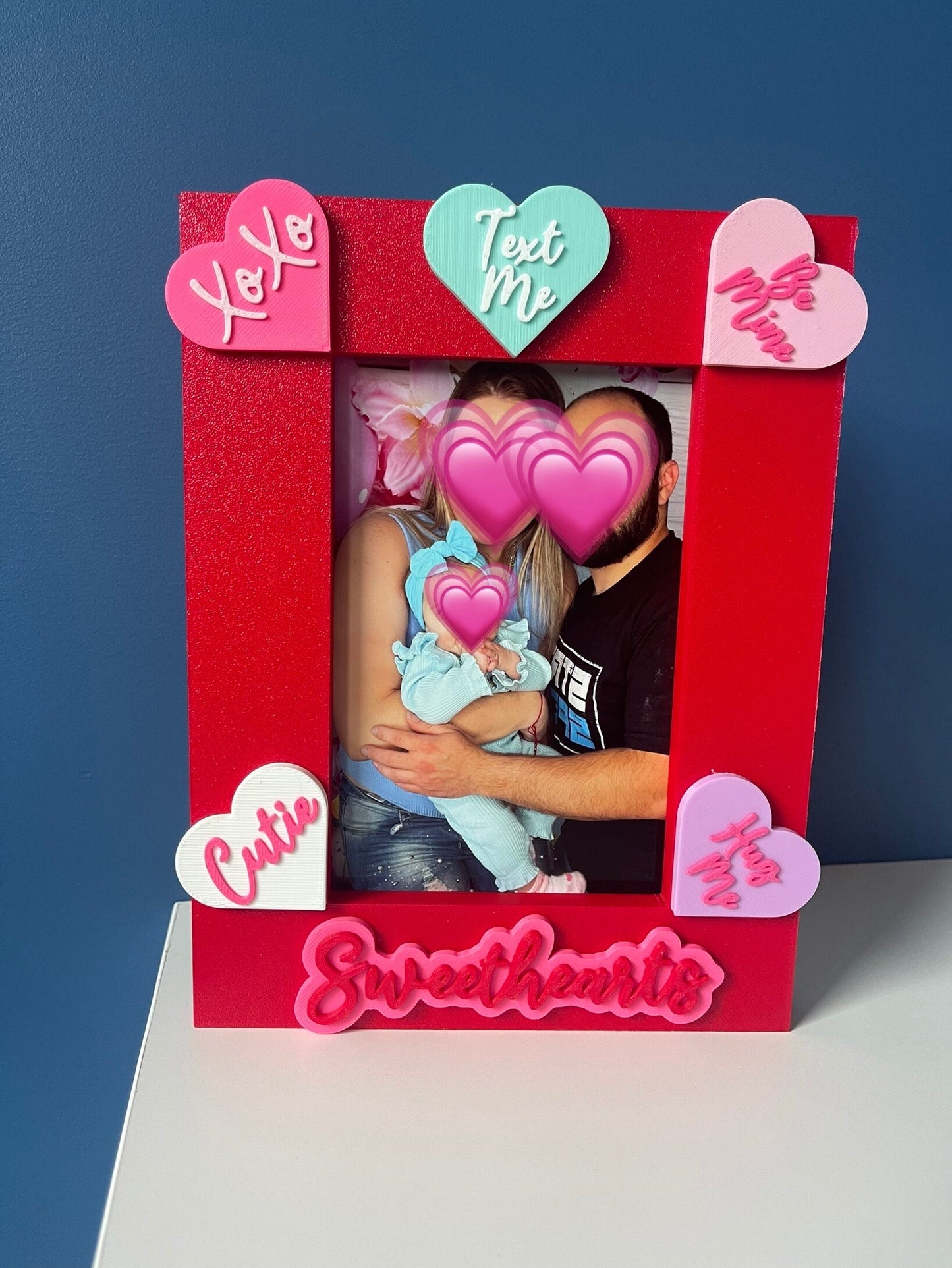 Valentine's Day Picture Frame | 4x6 Frame | Sweethearts Candy |