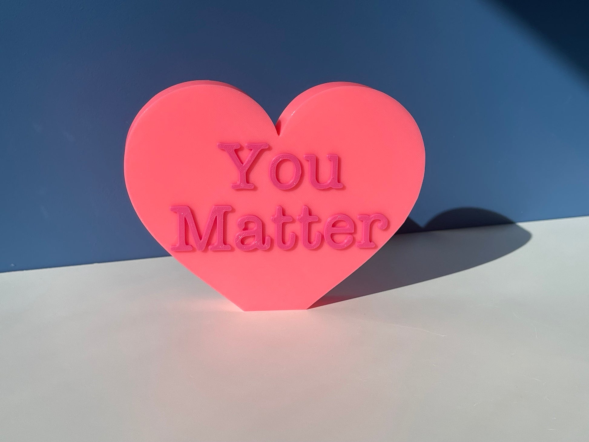 XL You Matter Conversation Hearts | Valentine's Day | Inspirational/ Motivational Heart | Candy Heart Decor | Mantel Decor