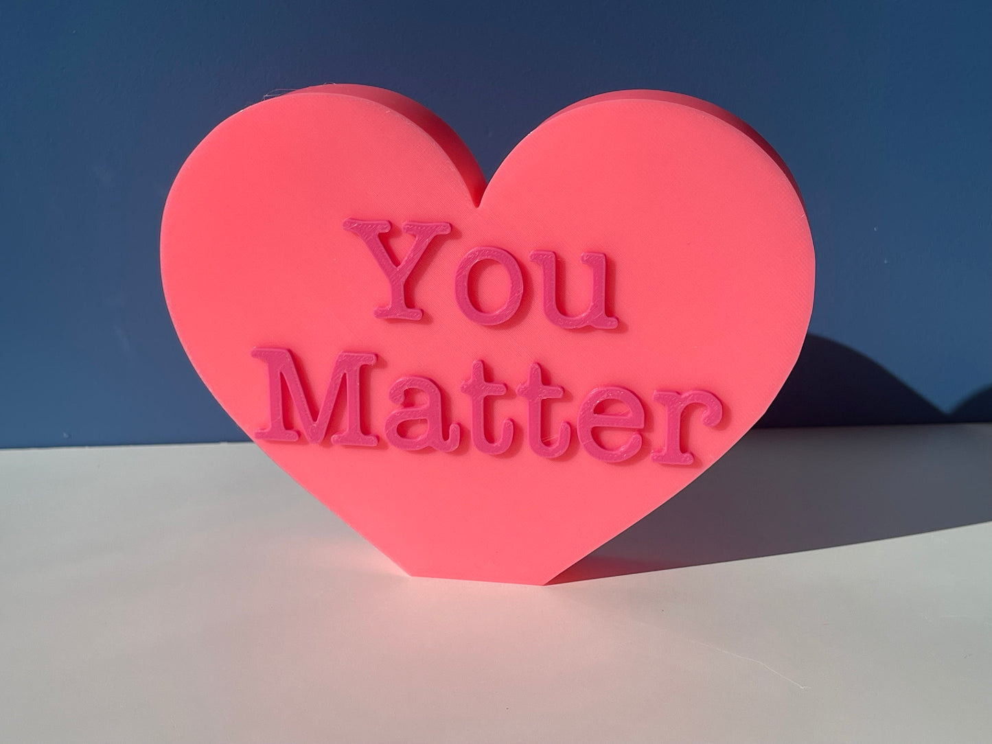 XL You Matter Conversation Hearts | Valentine's Day | Inspirational/ Motivational Heart | Candy Heart Decor | Mantel Decor