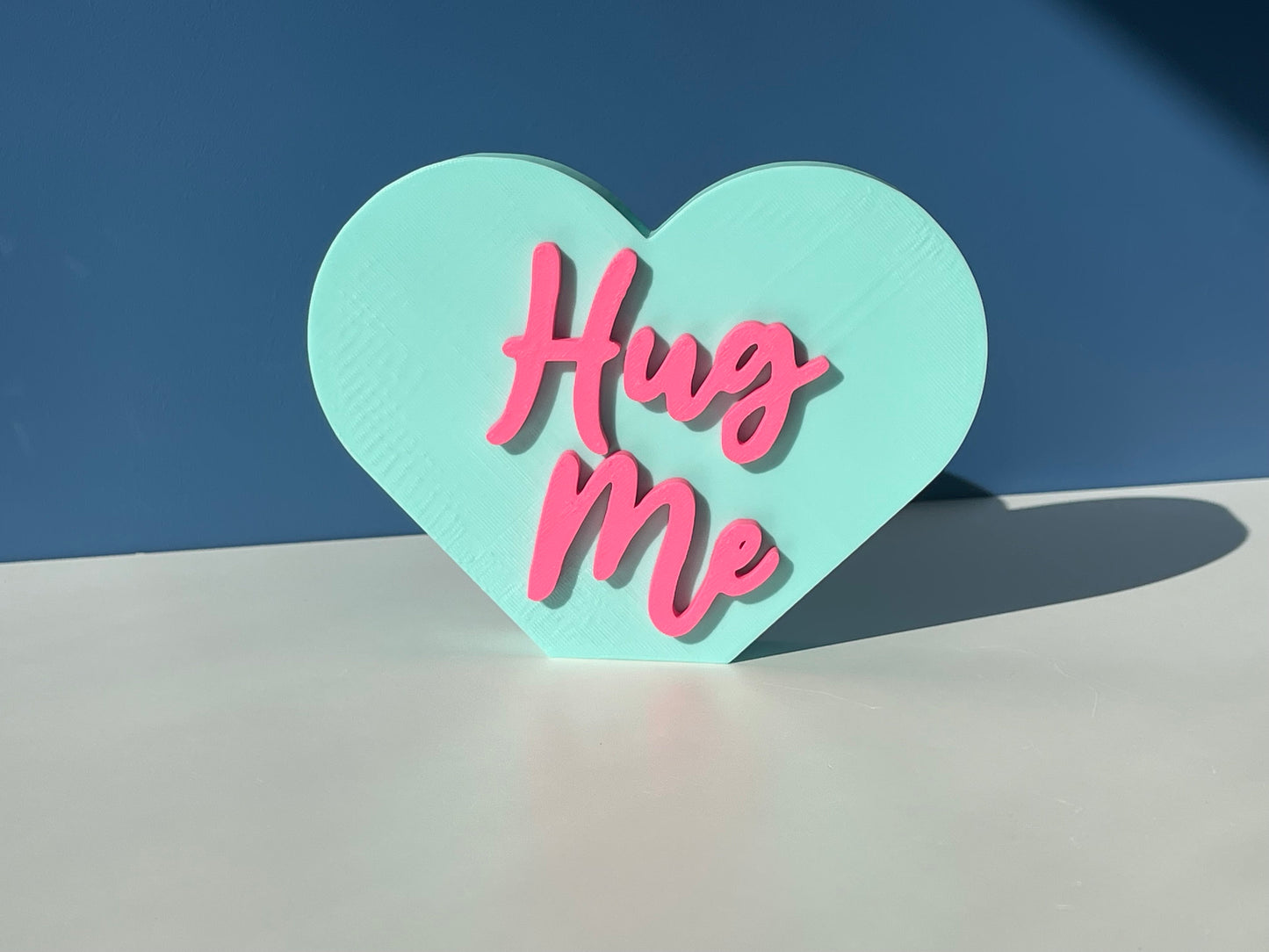 XL Hug Me Conversation Hearts | Valentine's Day | Candy Heart Decor | Mantel Decor