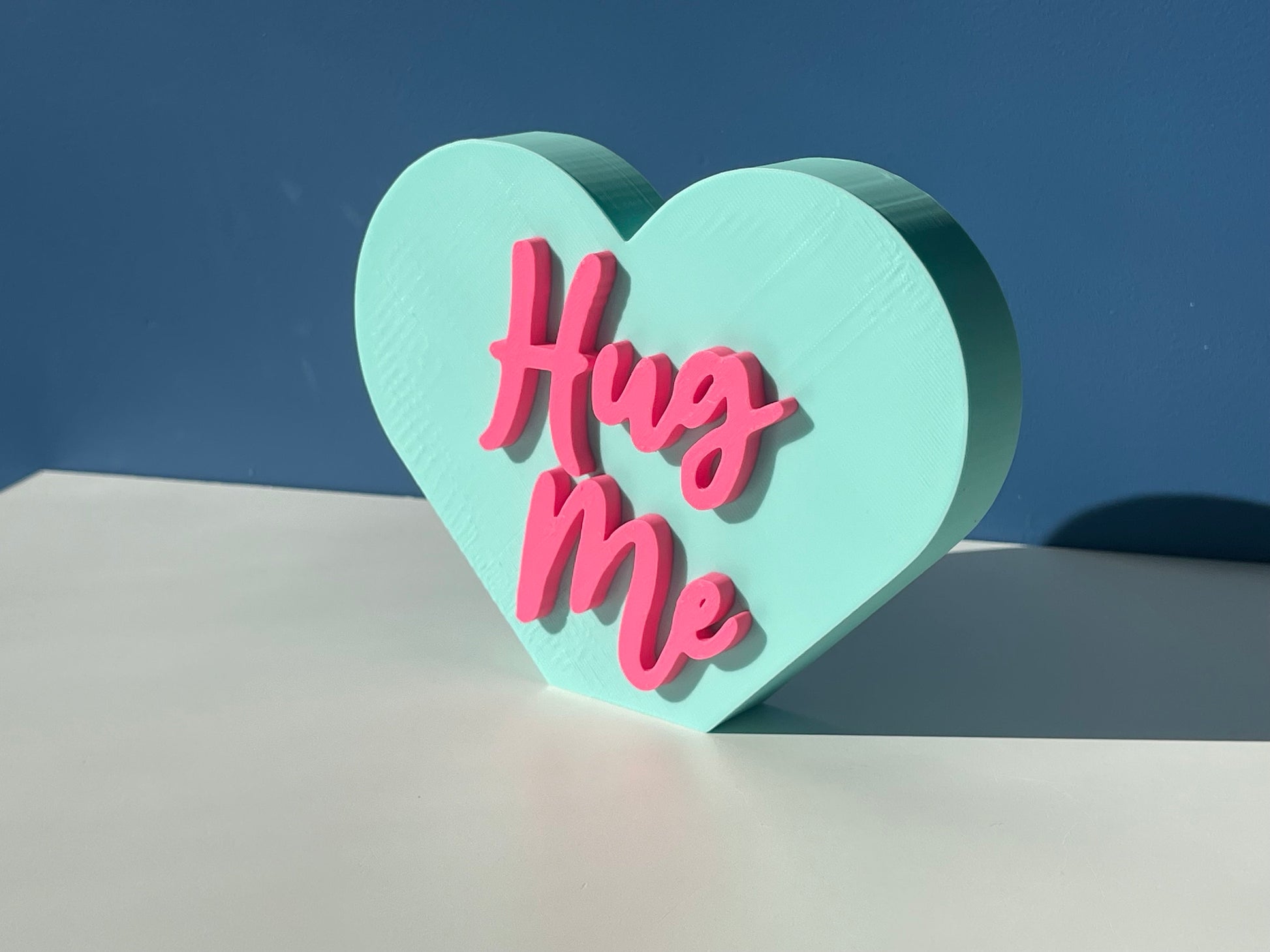 XL Hug Me Conversation Hearts | Valentine's Day | Candy Heart Decor | Mantel Decor