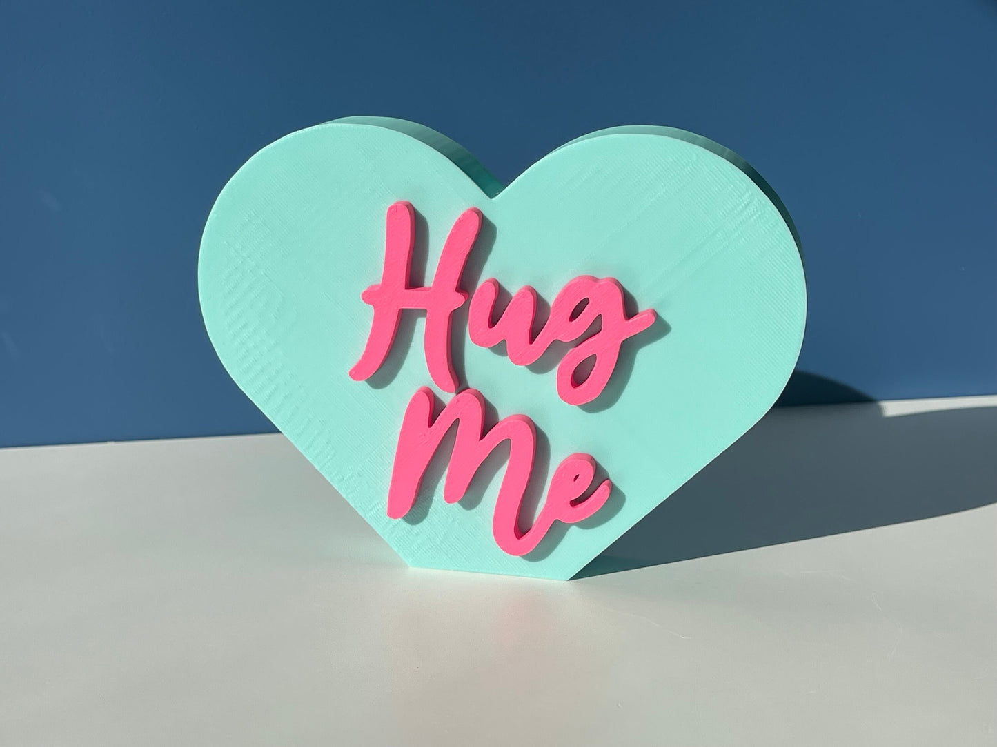 XL Hug Me Conversation Hearts | Valentine's Day | Candy Heart Decor | Mantel Decor