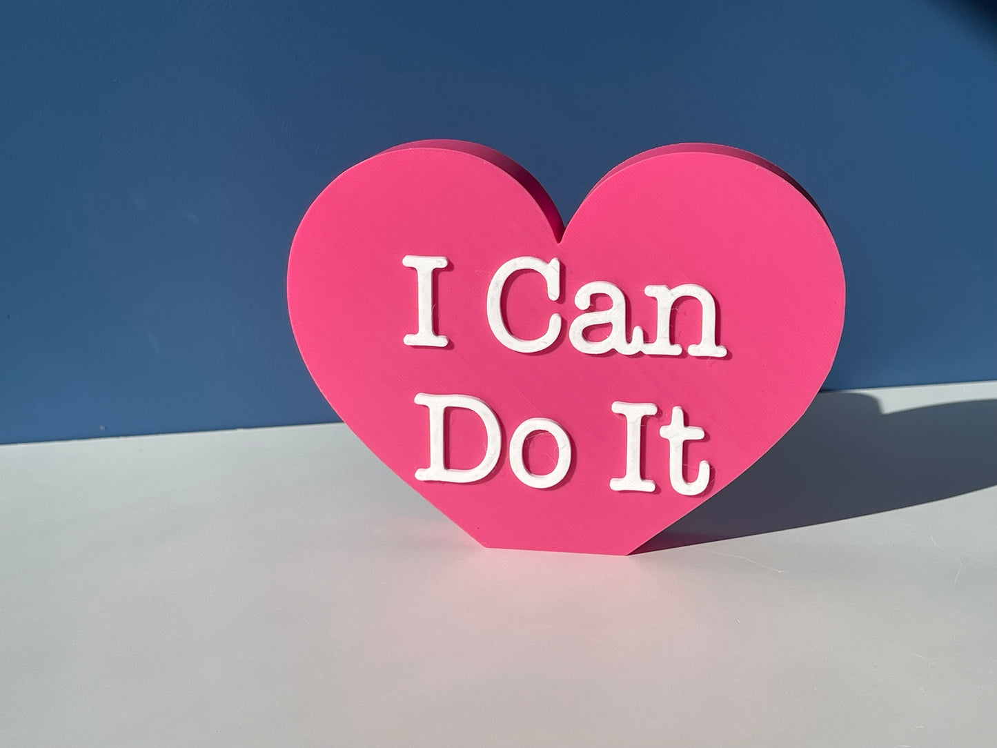 XL I Can Do It Conversation Hearts | Valentine's Day | Inspirational/ Motivational Heart | Candy Heart Decor | Mantel Decor