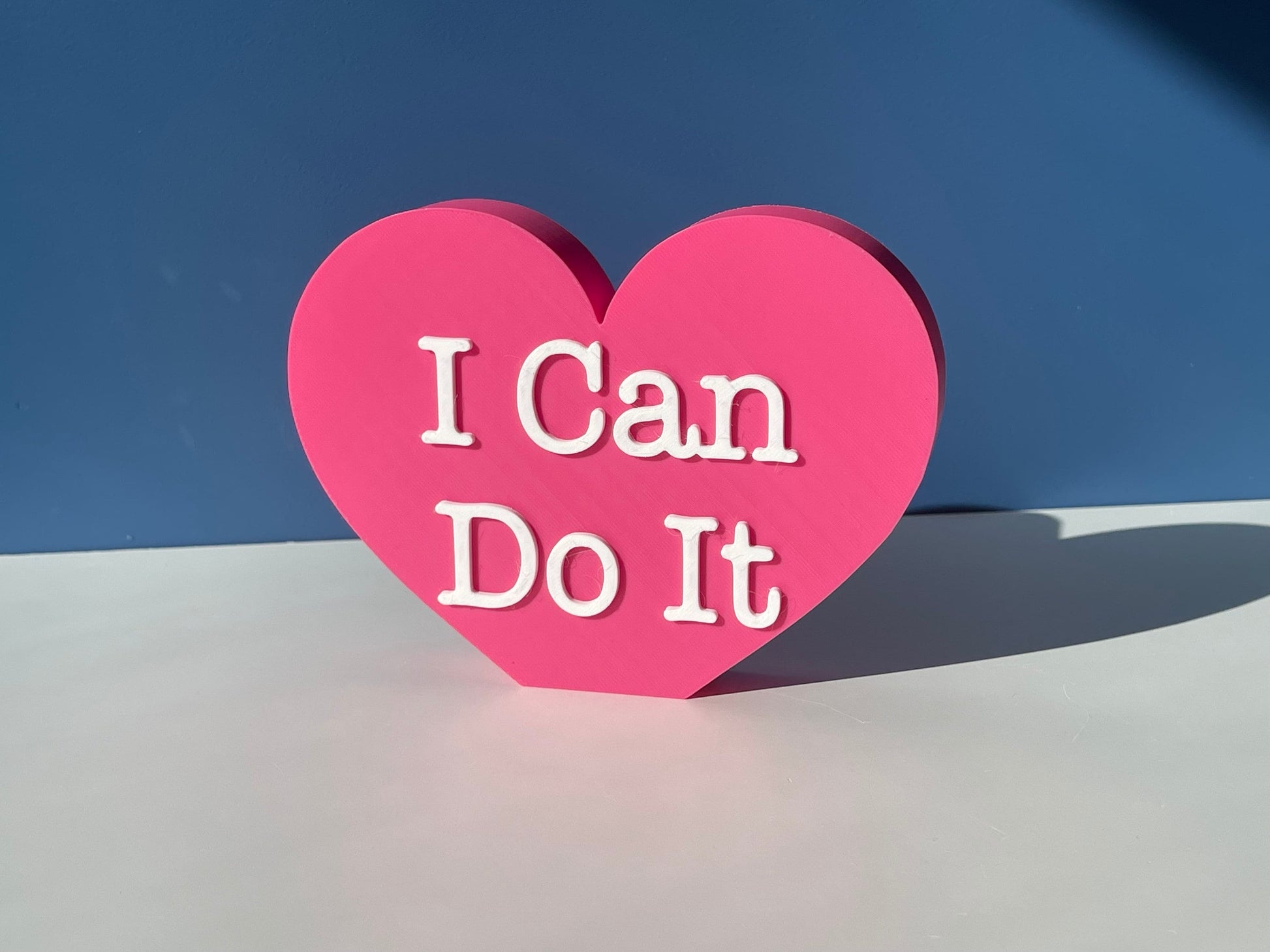 XL I Can Do It Conversation Hearts | Valentine's Day | Inspirational/ Motivational Heart | Candy Heart Decor | Mantel Decor