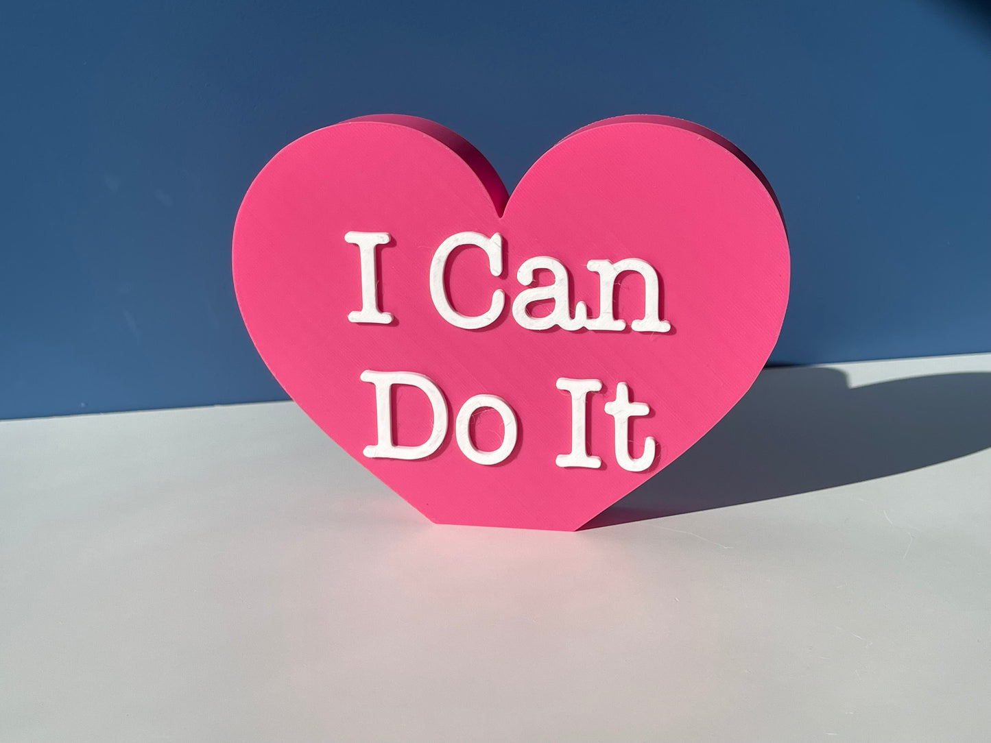 XL I Can Do It Conversation Hearts | Valentine's Day | Inspirational/ Motivational Heart | Candy Heart Decor | Mantel Decor