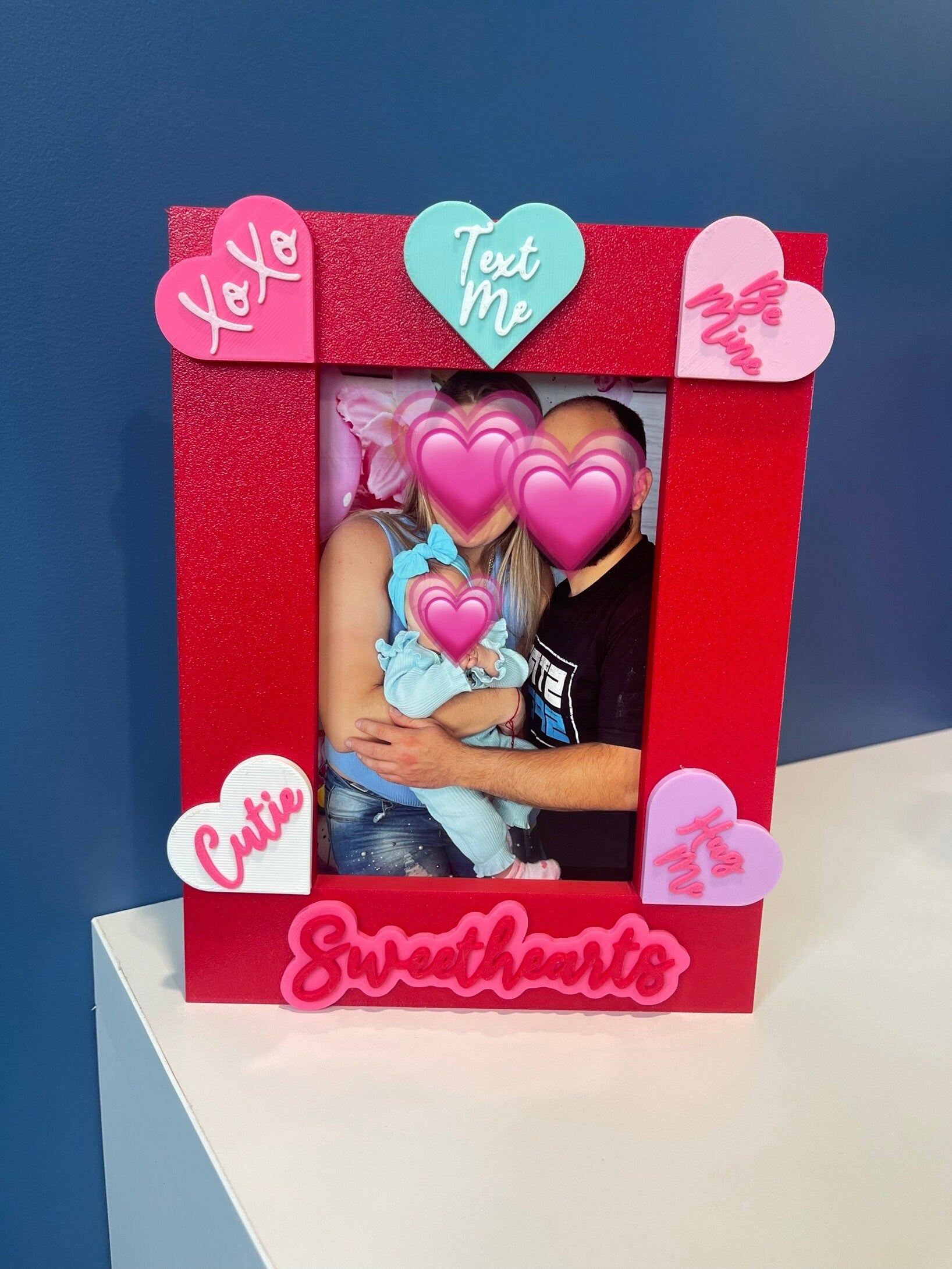 Valentine's Day Picture Frame | 4x6 Frame | Sweethearts Candy |