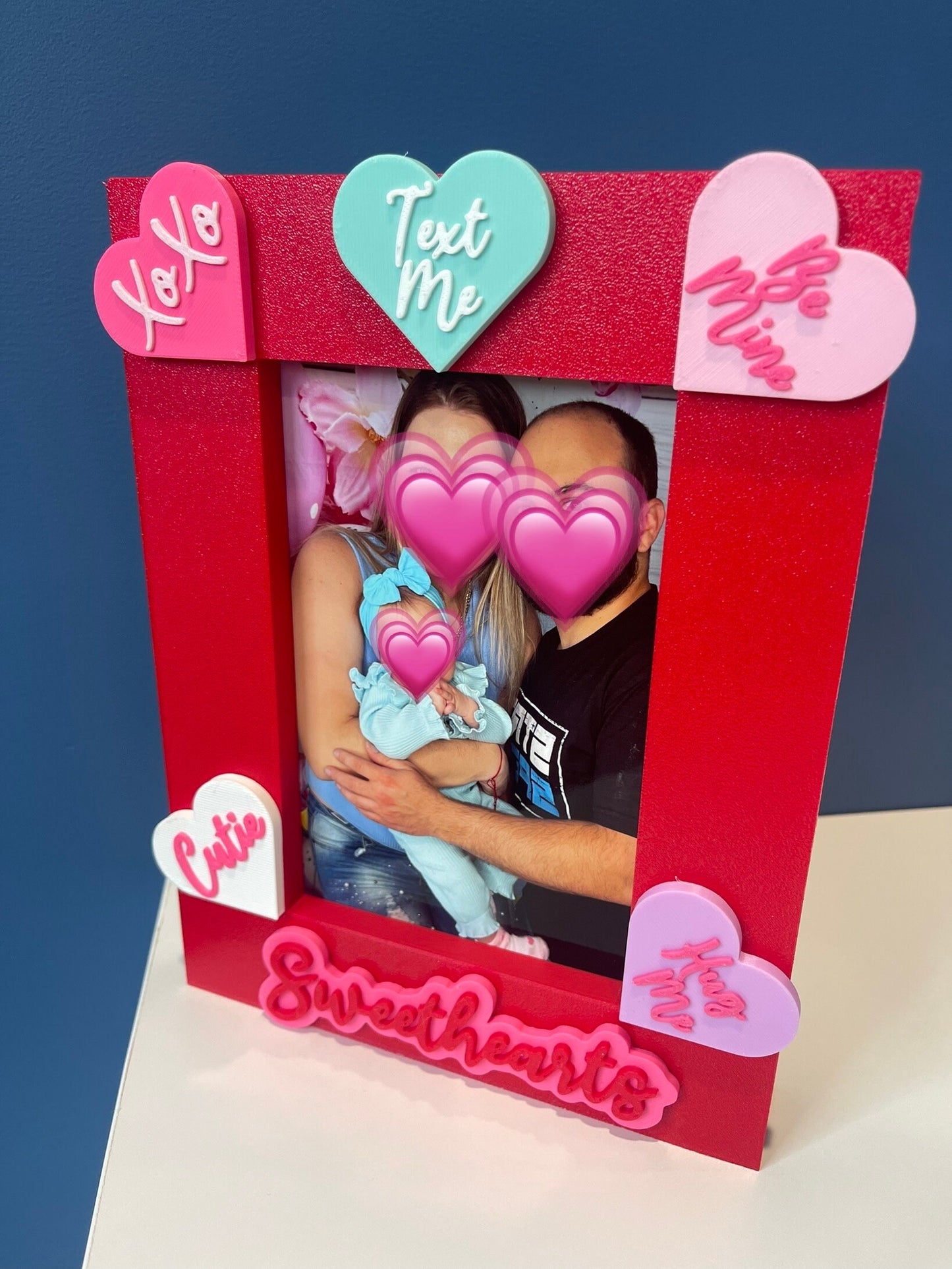 Valentine's Day Picture Frame | 4x6 Frame | Sweethearts Candy |