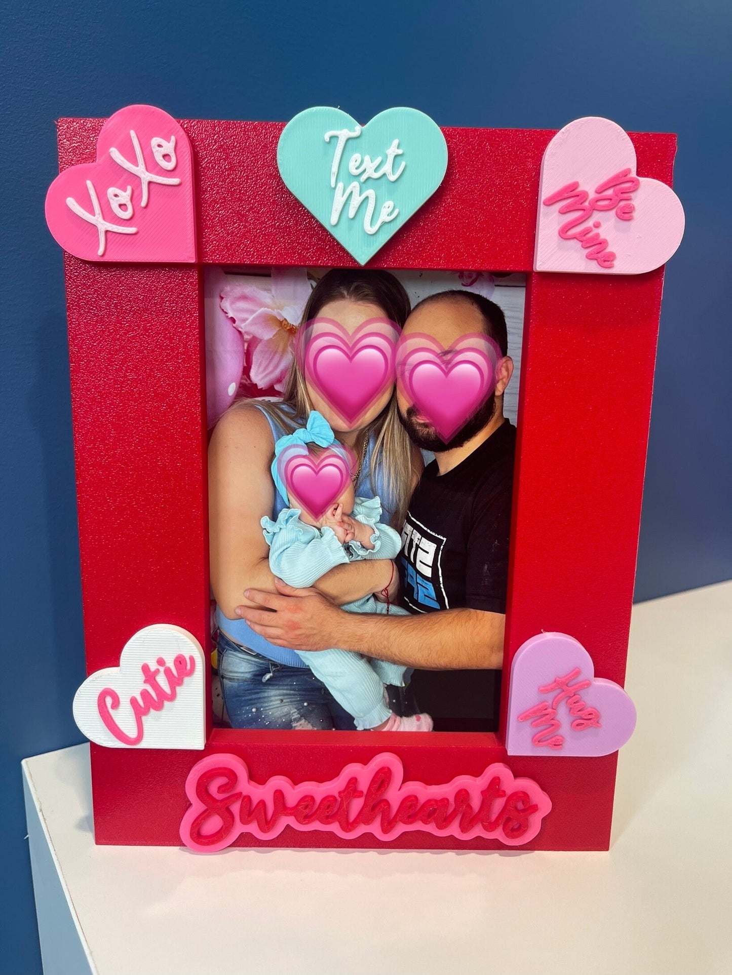 Valentine's Day Picture Frame | 4x6 Frame | Sweethearts Candy |