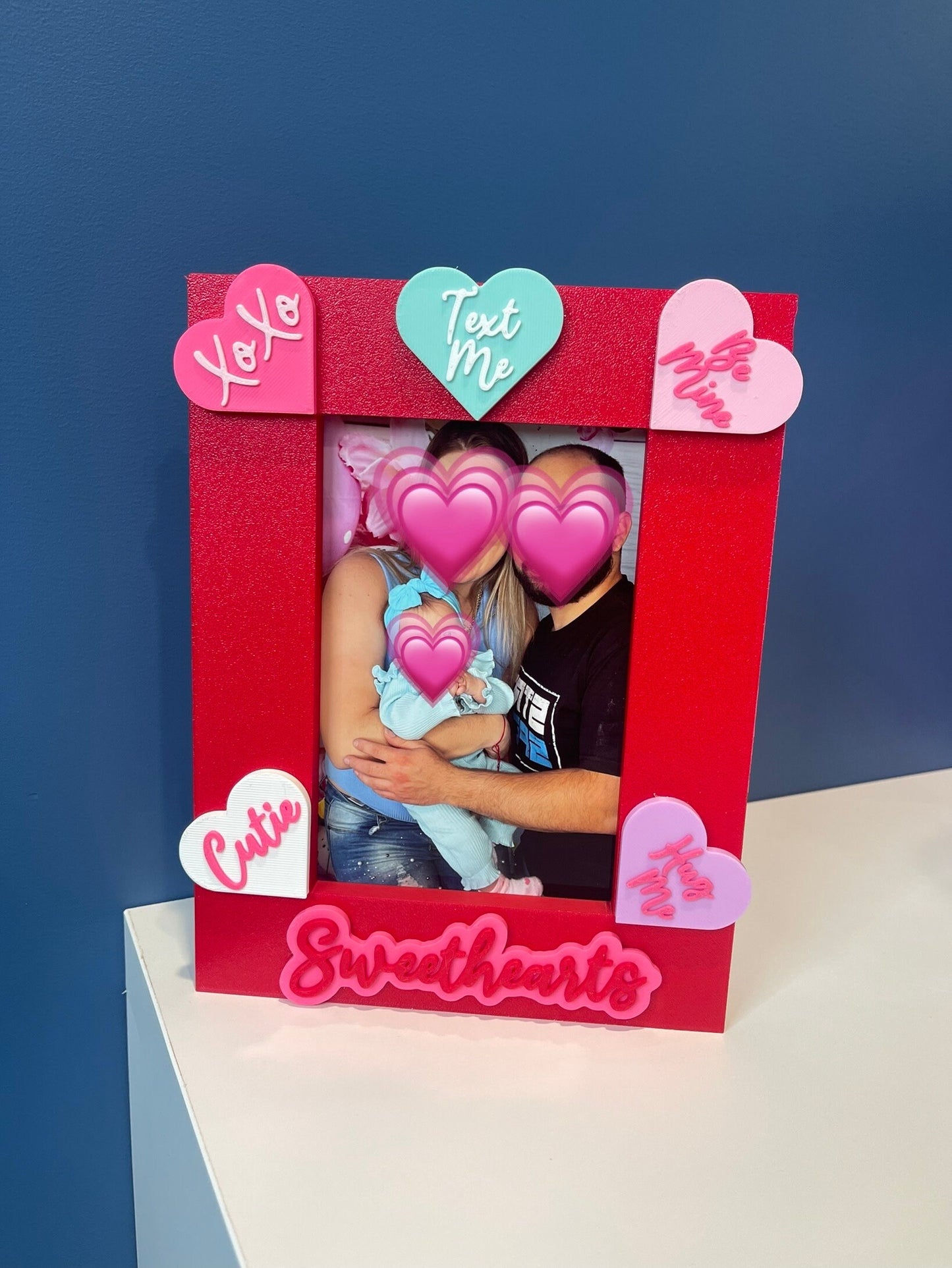 Valentine's Day Picture Frame | 4x6 Frame | Sweethearts Candy |