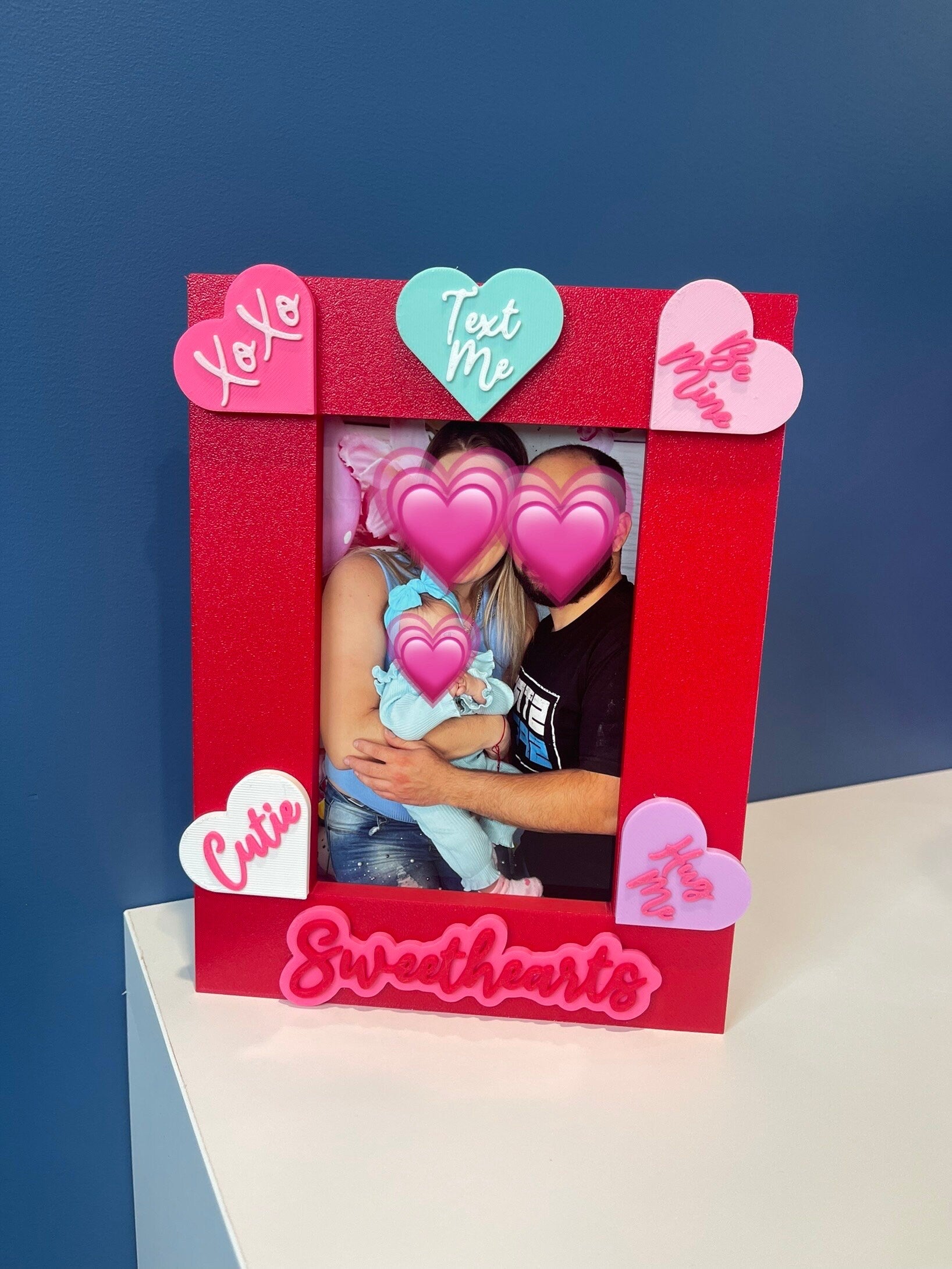 Valentine's Day Picture Frame | 4x6 Frame | Sweethearts Candy |