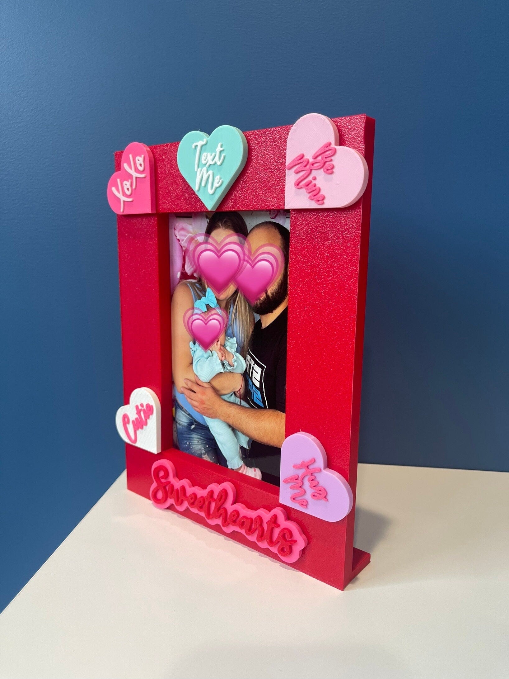 Valentine's Day Picture Frame | 4x6 Frame | Sweethearts Candy |