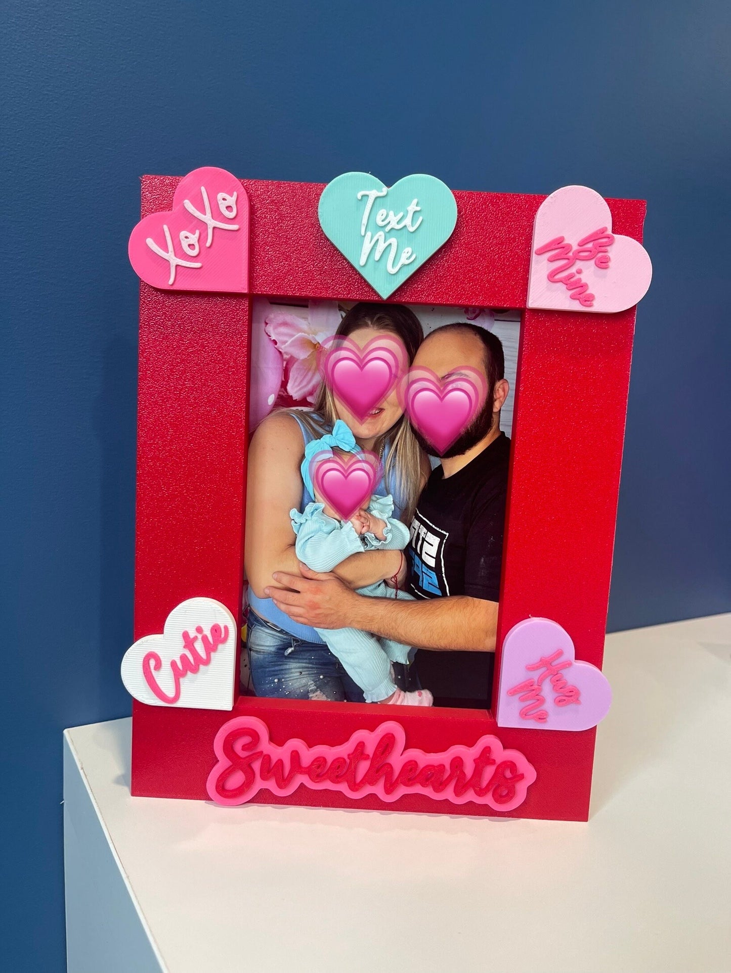 Valentine's Day Picture Frame | 4x6 Frame | Sweethearts Candy |