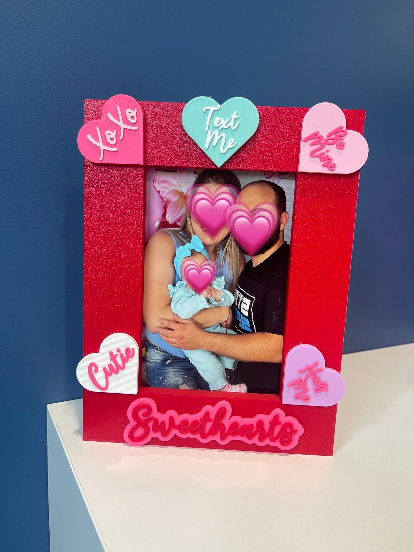 Valentine's Day Picture Frame | 4x6 Frame | Sweethearts Candy |