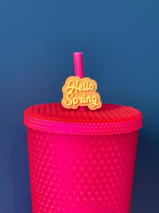 Hello Spring Straw Topper | Starbucks | Springtime