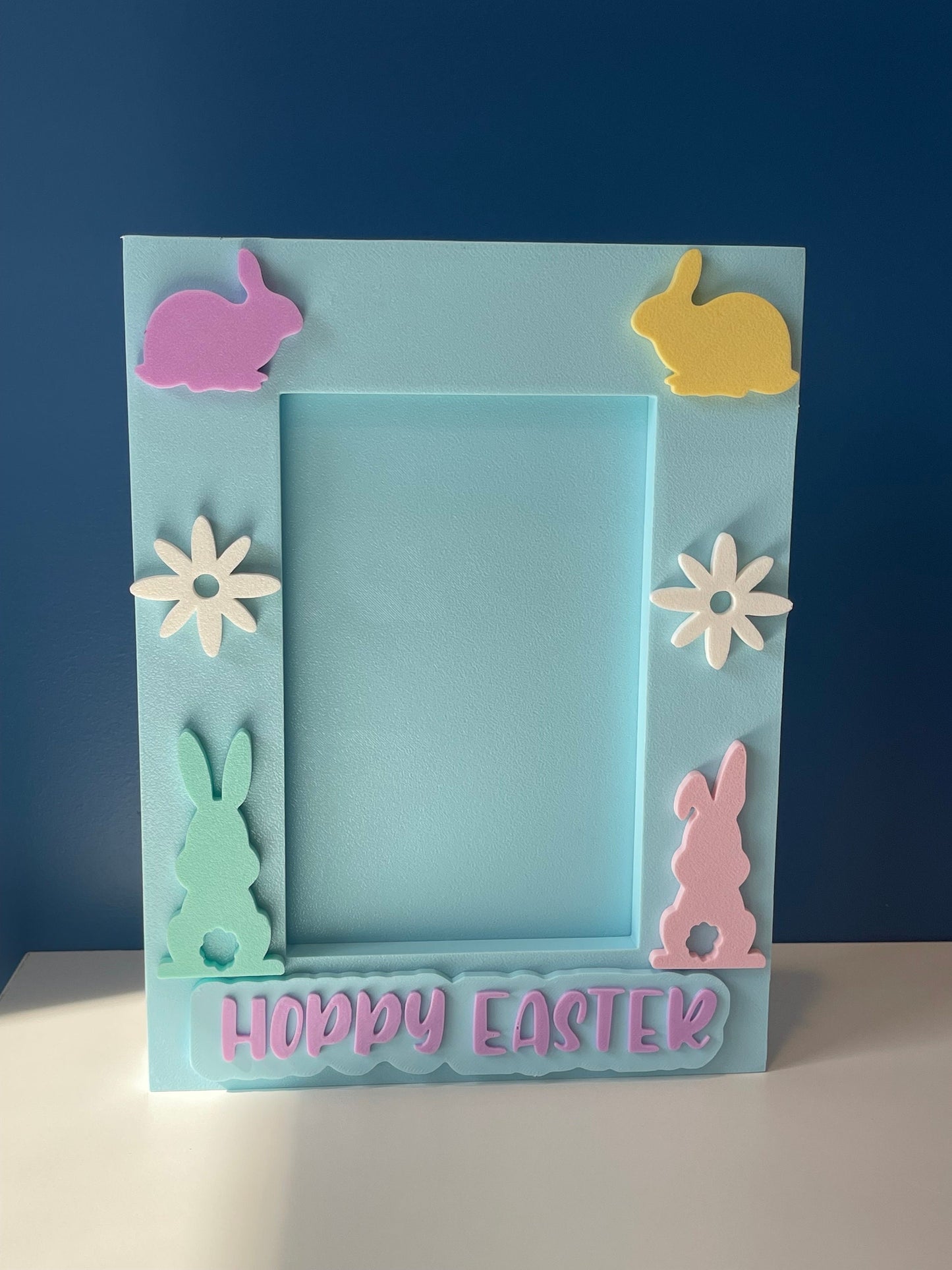 Easter Picture Frame | Picture with Easter Bunny | 4x6/5x7 Frame | Easter Bunnies |