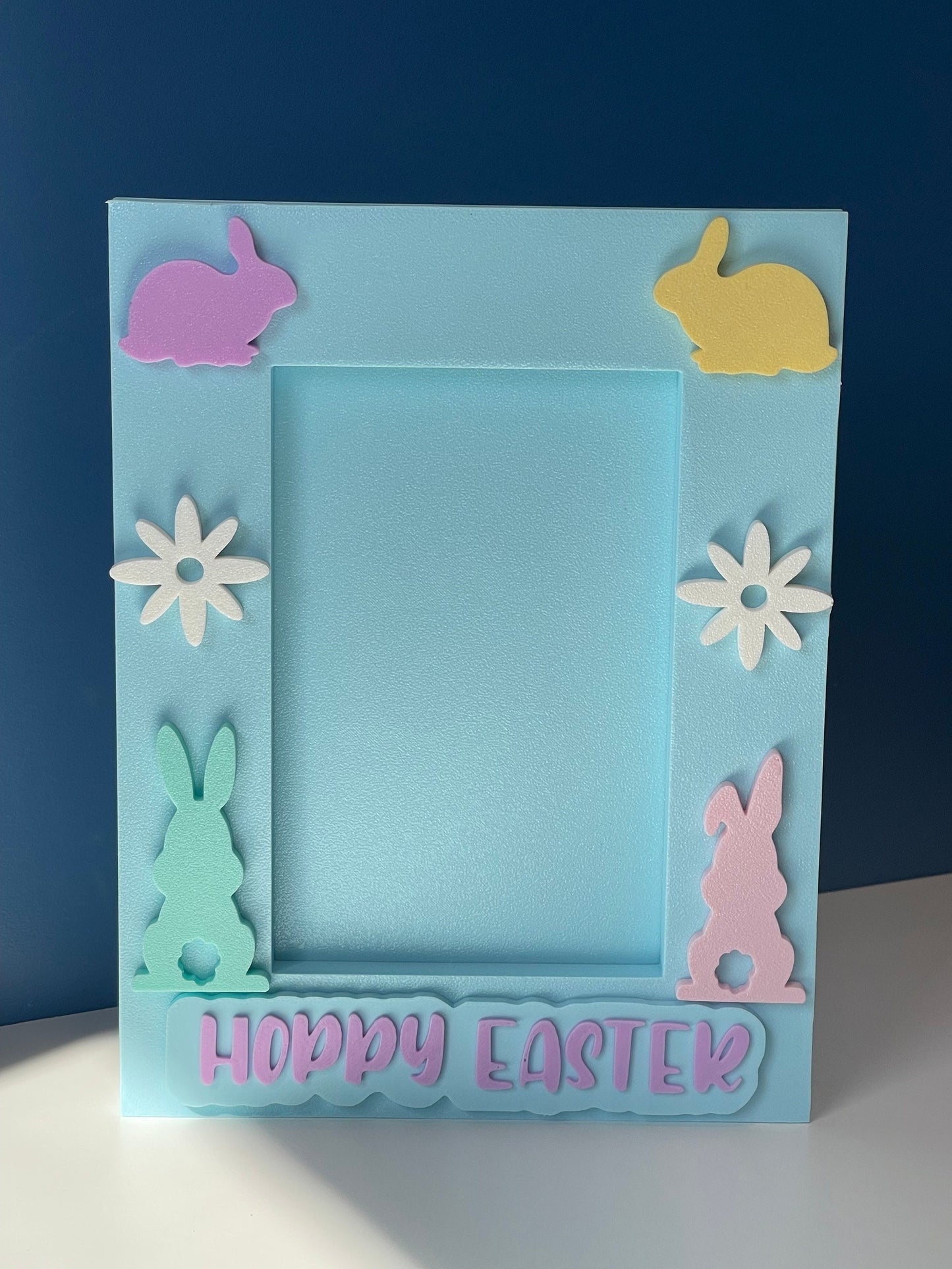 Easter Picture Frame | Picture with Easter Bunny | 4x6/5x7 Frame | Easter Bunnies |