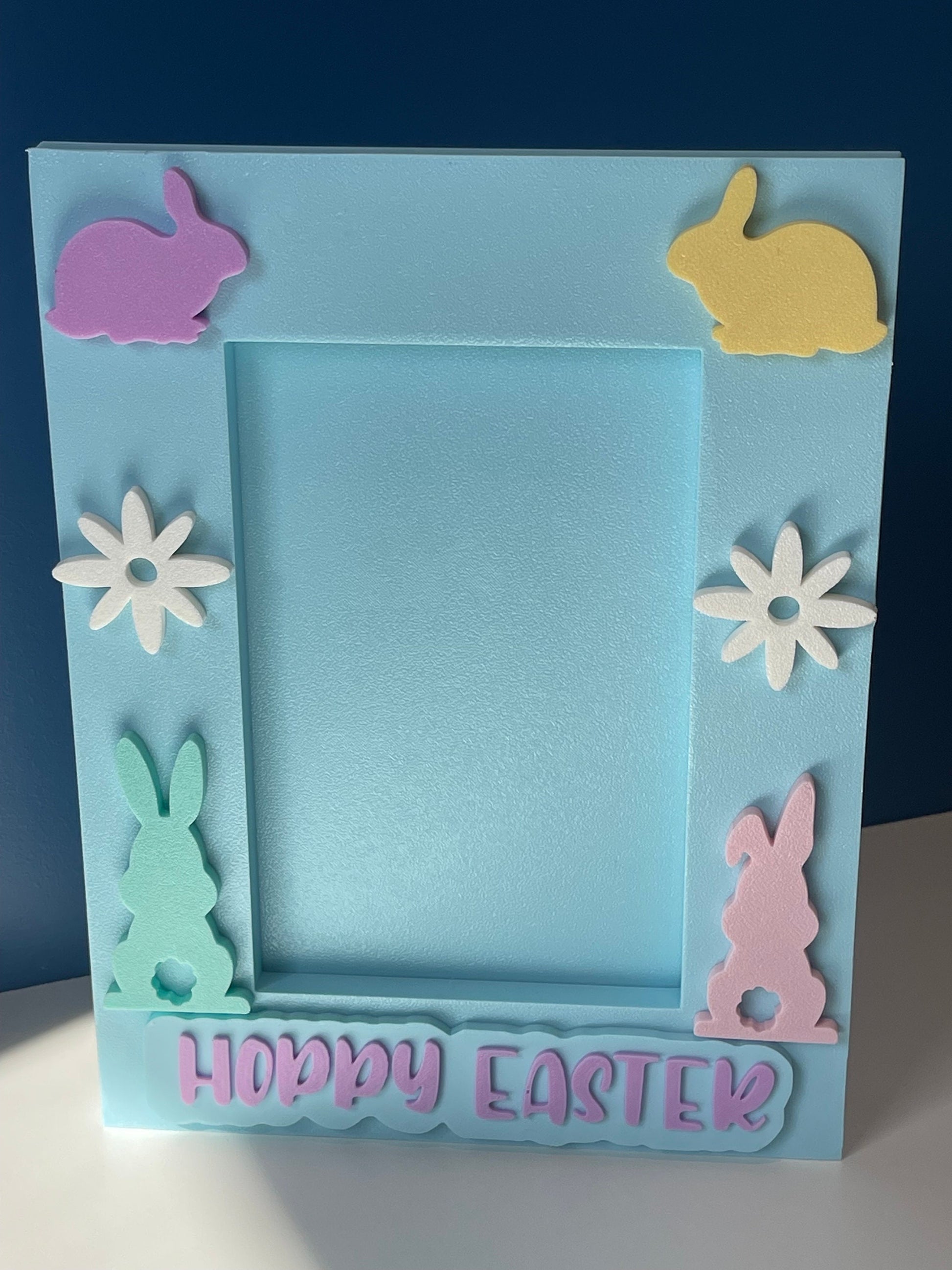 Easter Picture Frame | Picture with Easter Bunny | 4x6/5x7 Frame | Easter Bunnies |